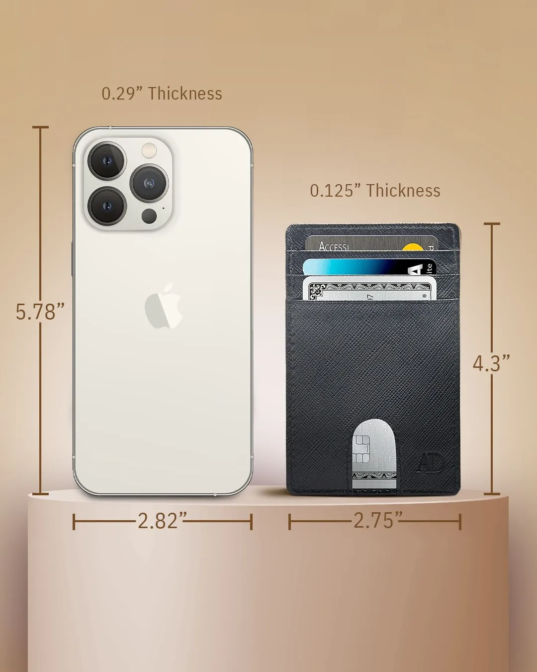 Slim RFID Leather Cardholder - Image 43