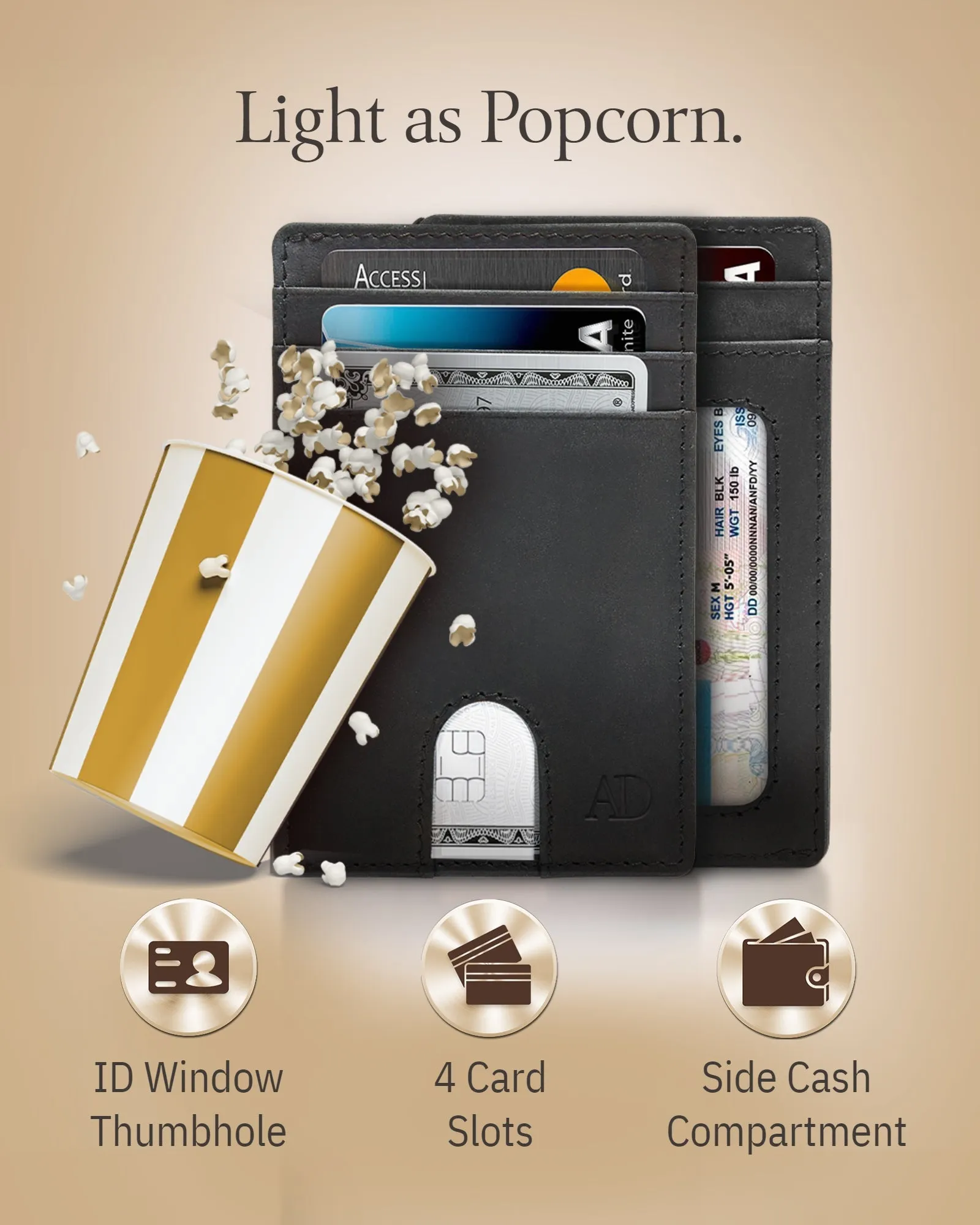 Slim RFID Leather Cardholder - Image 45