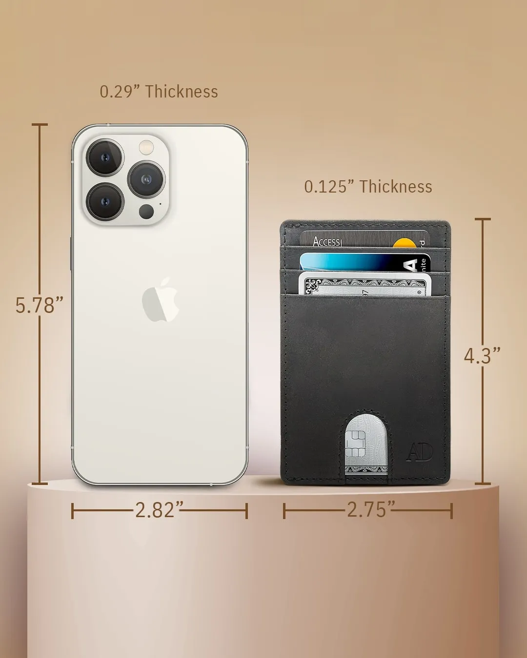 Slim RFID Leather Cardholder - Image 47