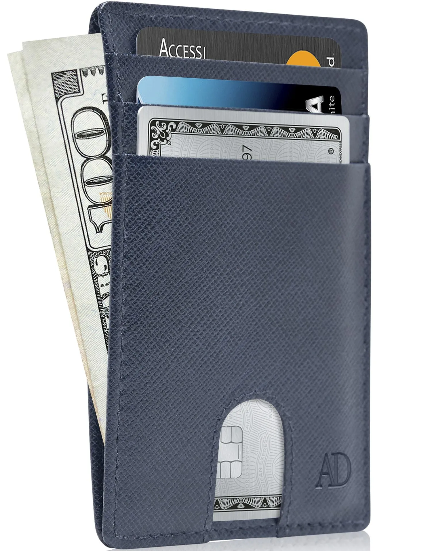 Slim RFID Leather Cardholder - Image 51