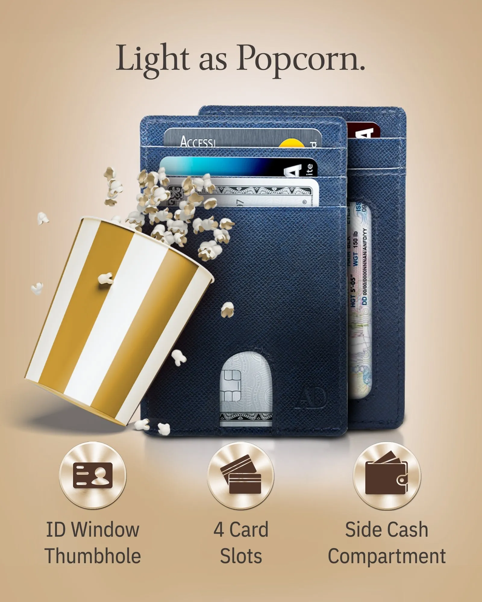 Slim RFID Leather Cardholder - Image 54