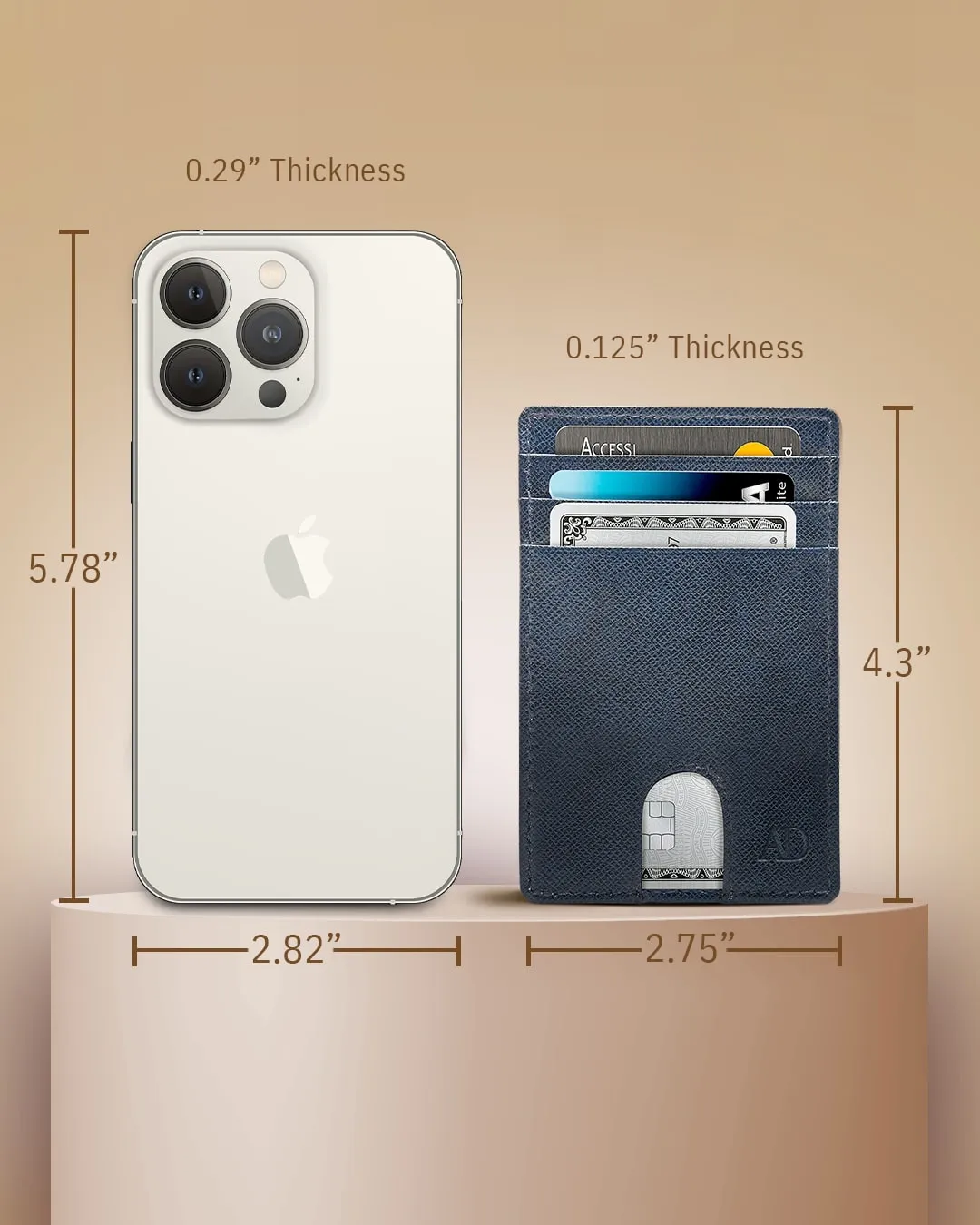 Slim RFID Leather Cardholder - Image 56