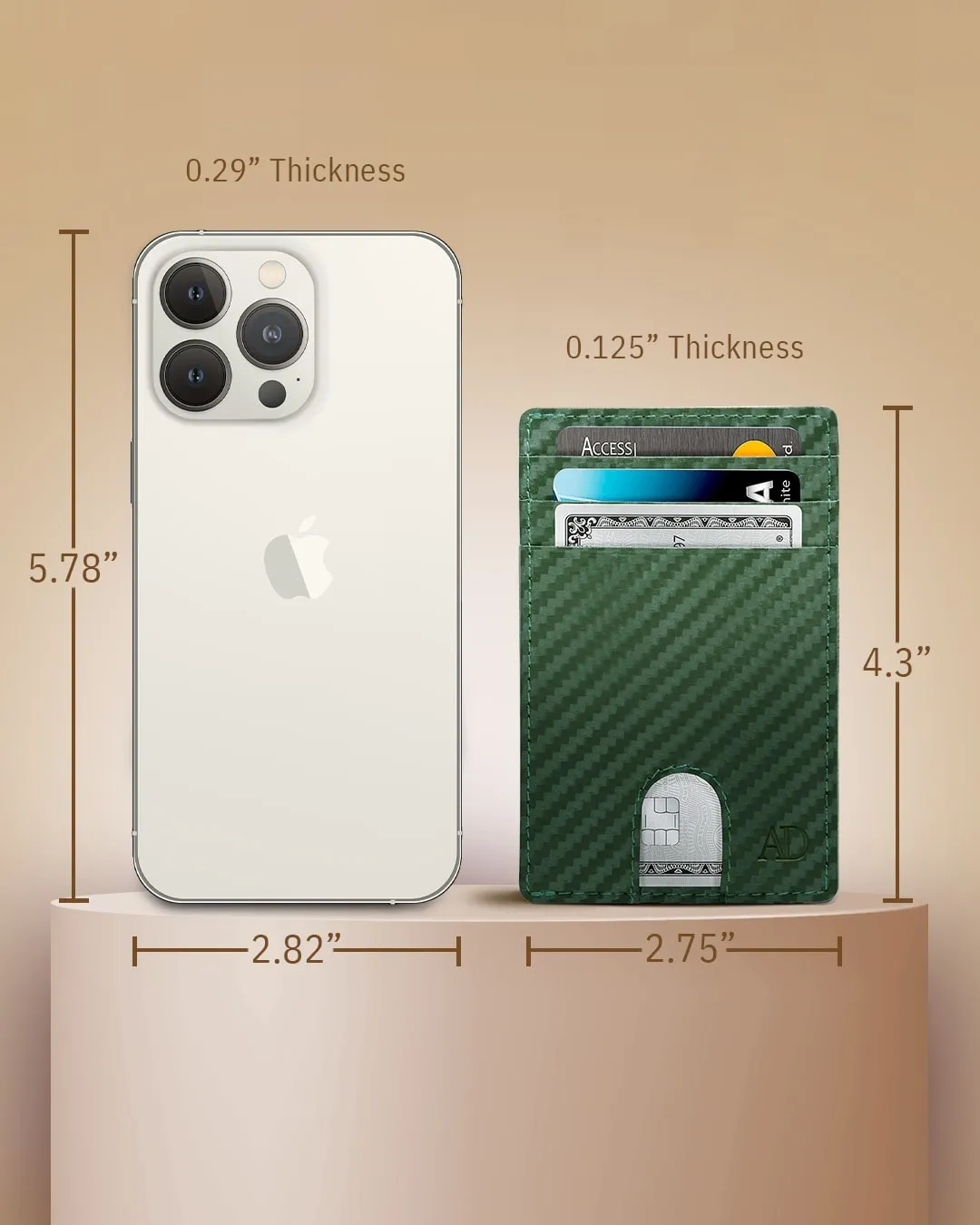 Slim RFID Leather Cardholder - Image 57