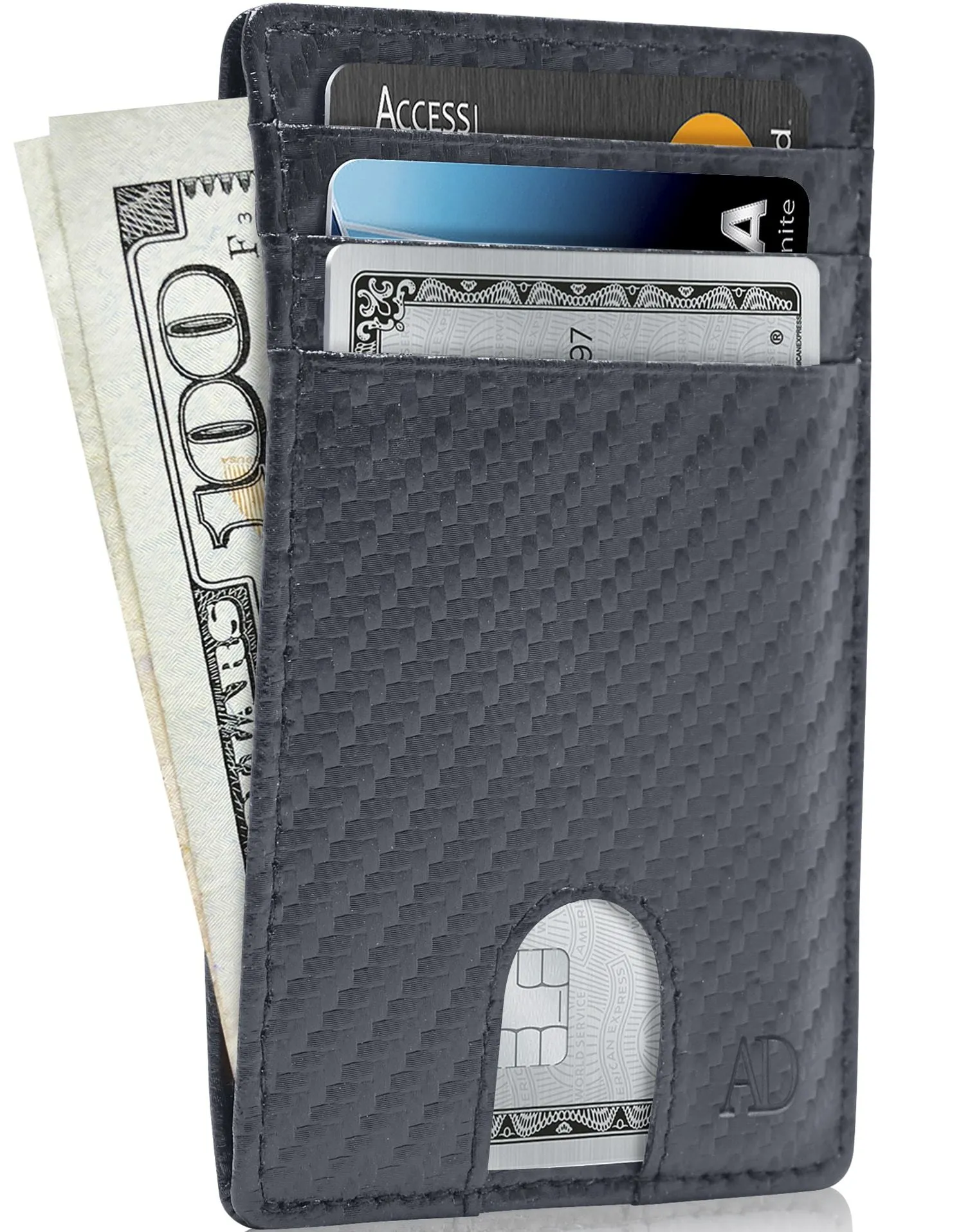 Slim RFID Leather Cardholder - Image 58