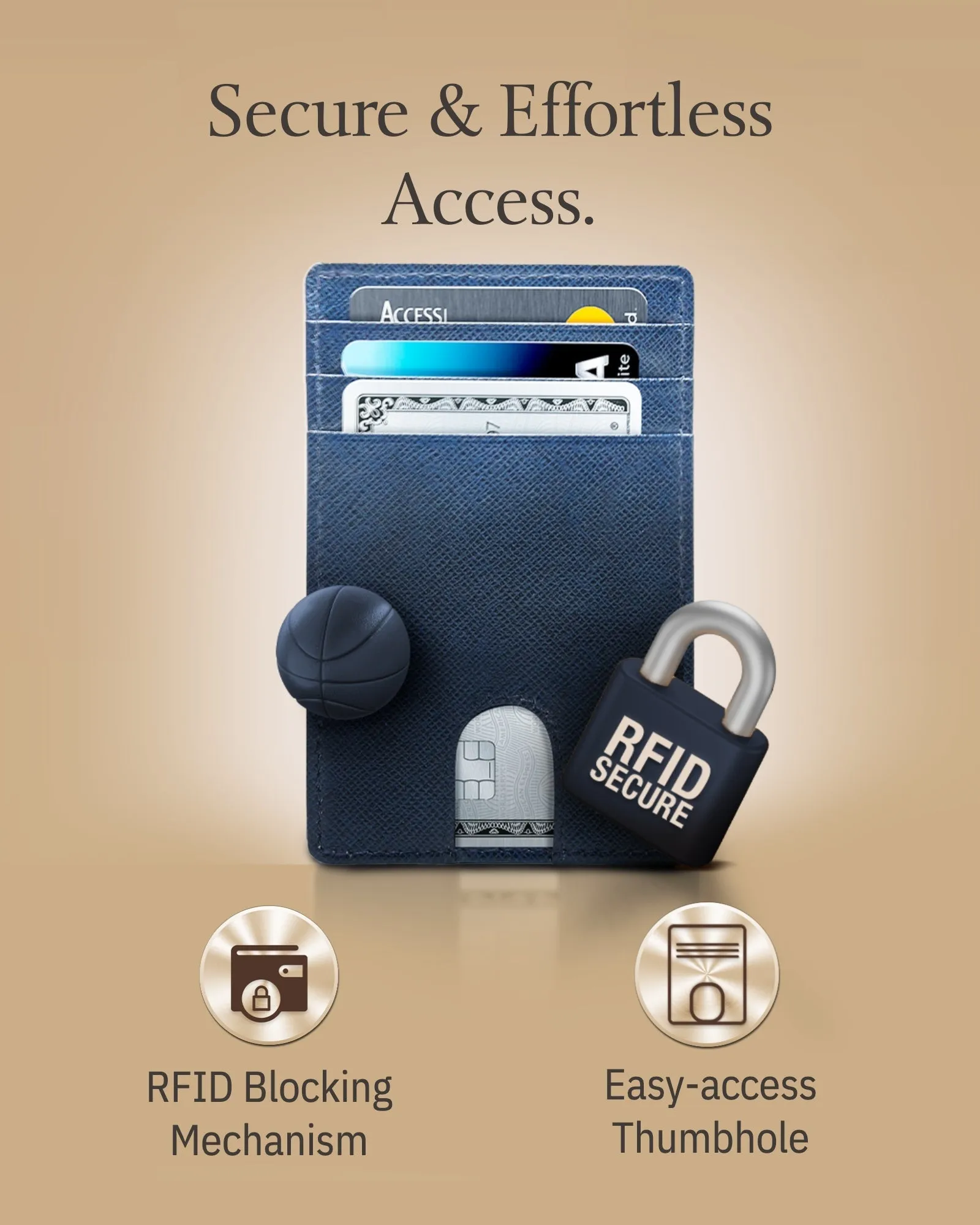 Slim RFID Leather Cardholder - Image 59
