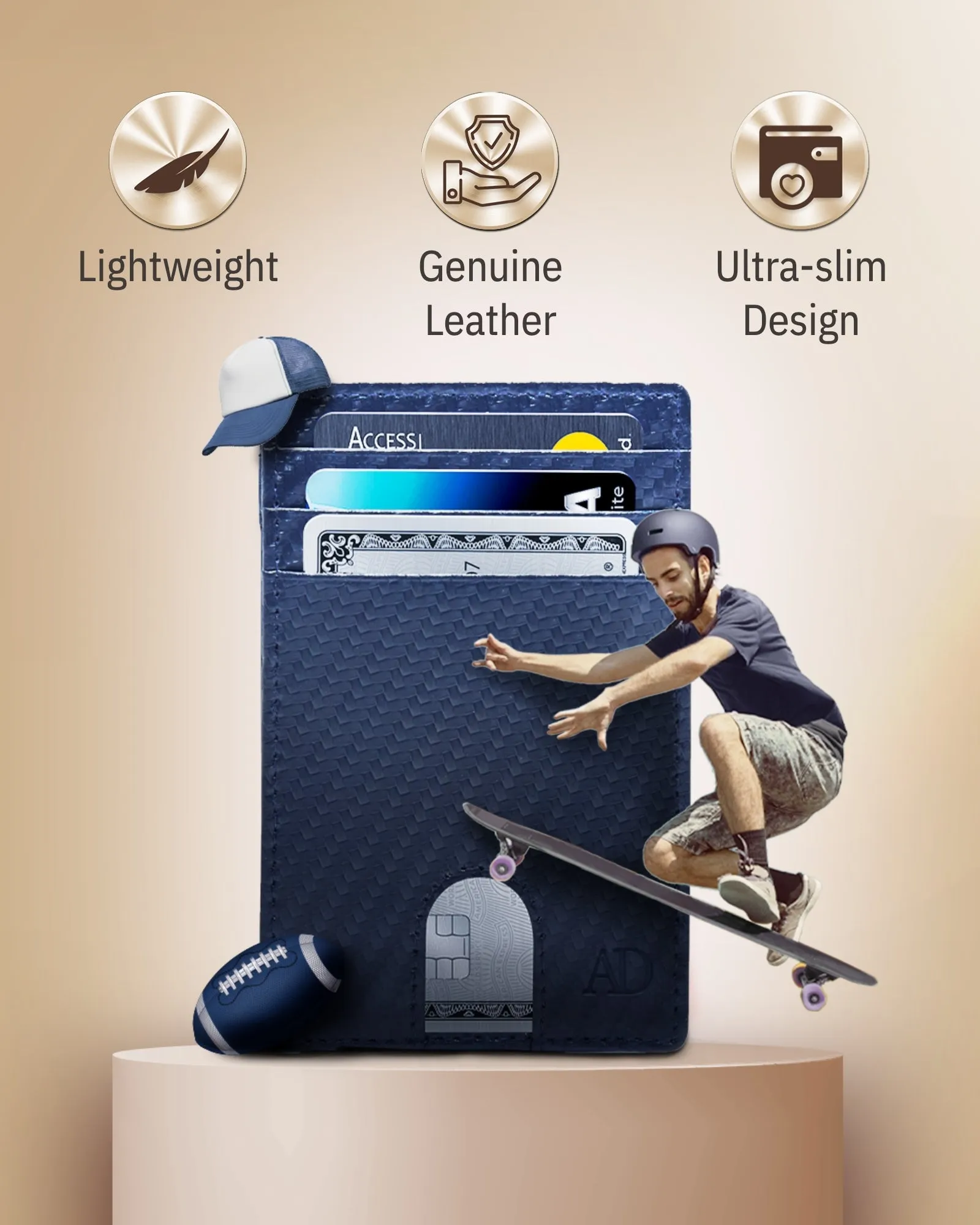 Slim RFID Leather Cardholder - Image 61