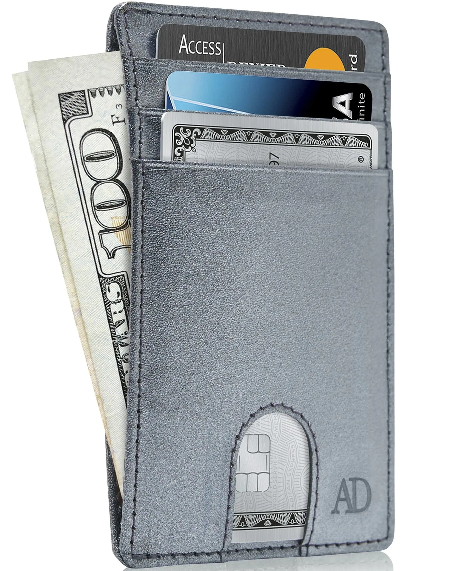 Slim RFID Leather Cardholder - Image 63