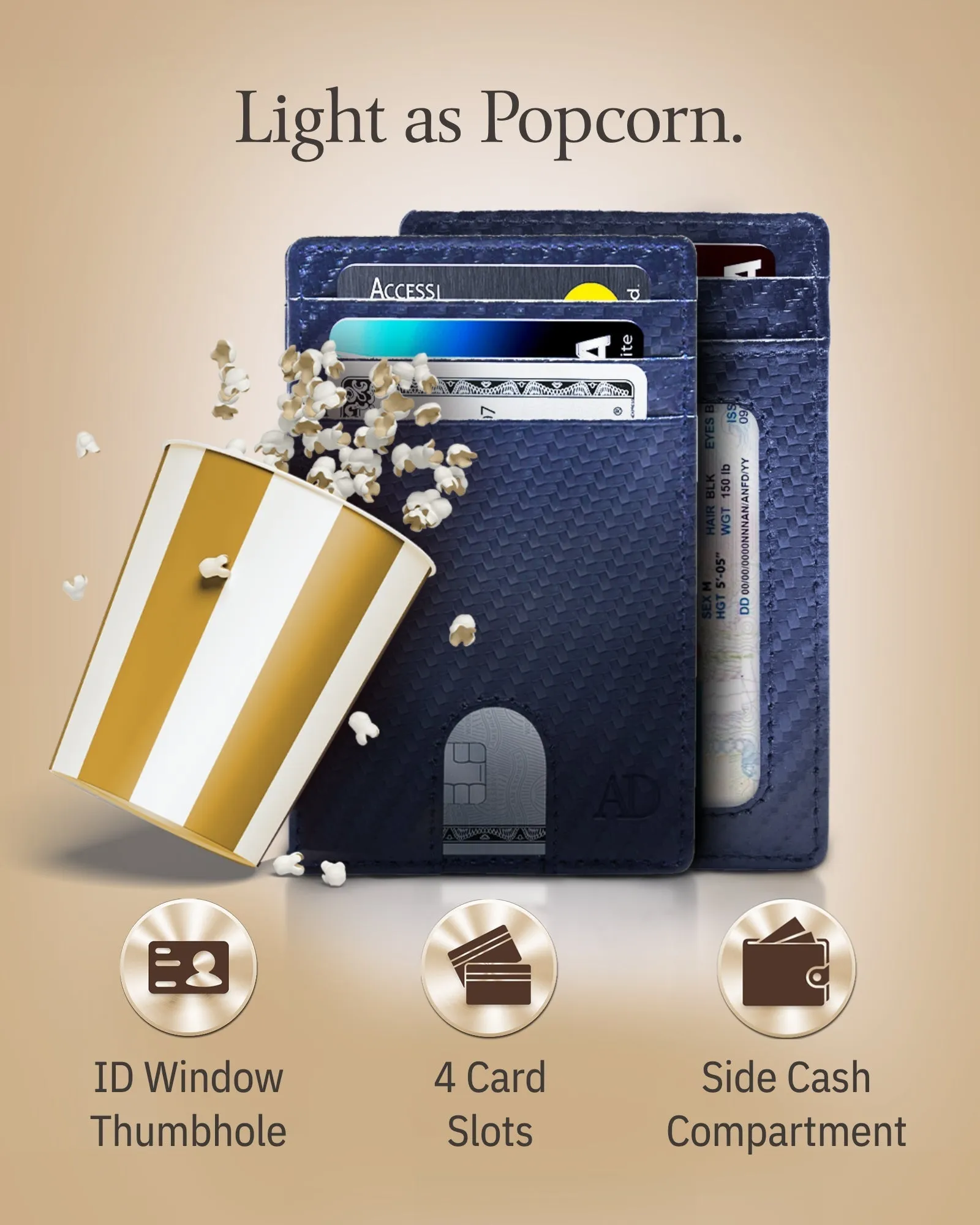 Slim RFID Leather Cardholder - Image 64
