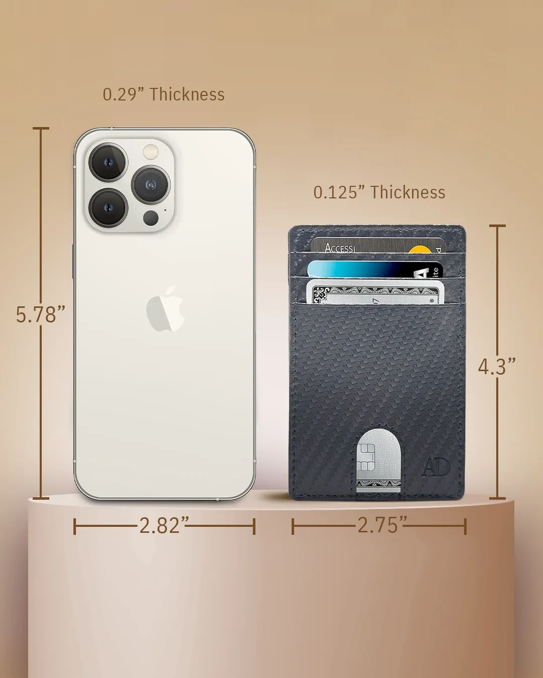 Slim RFID Leather Cardholder - Image 67
