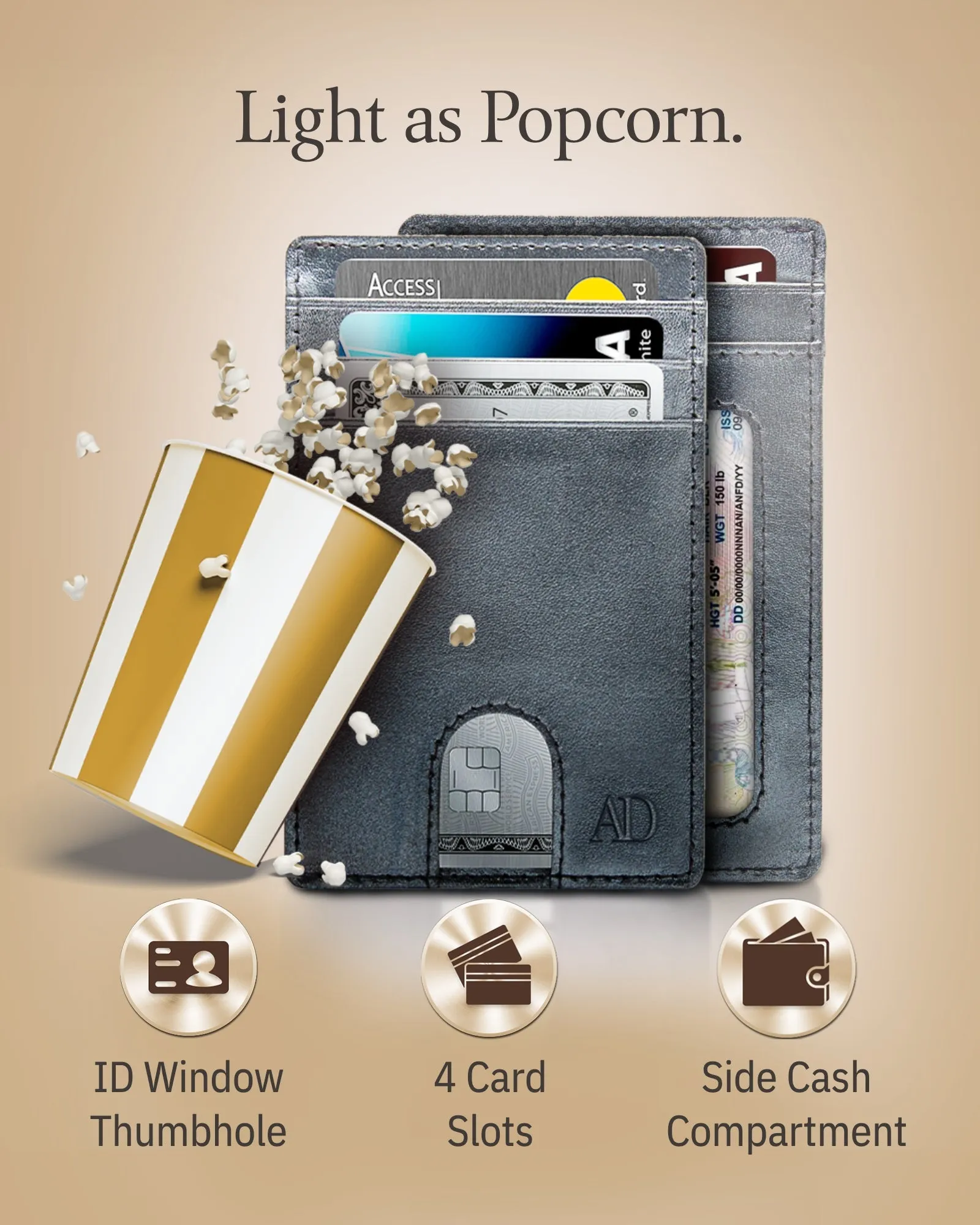 Slim RFID Leather Cardholder - Image 68