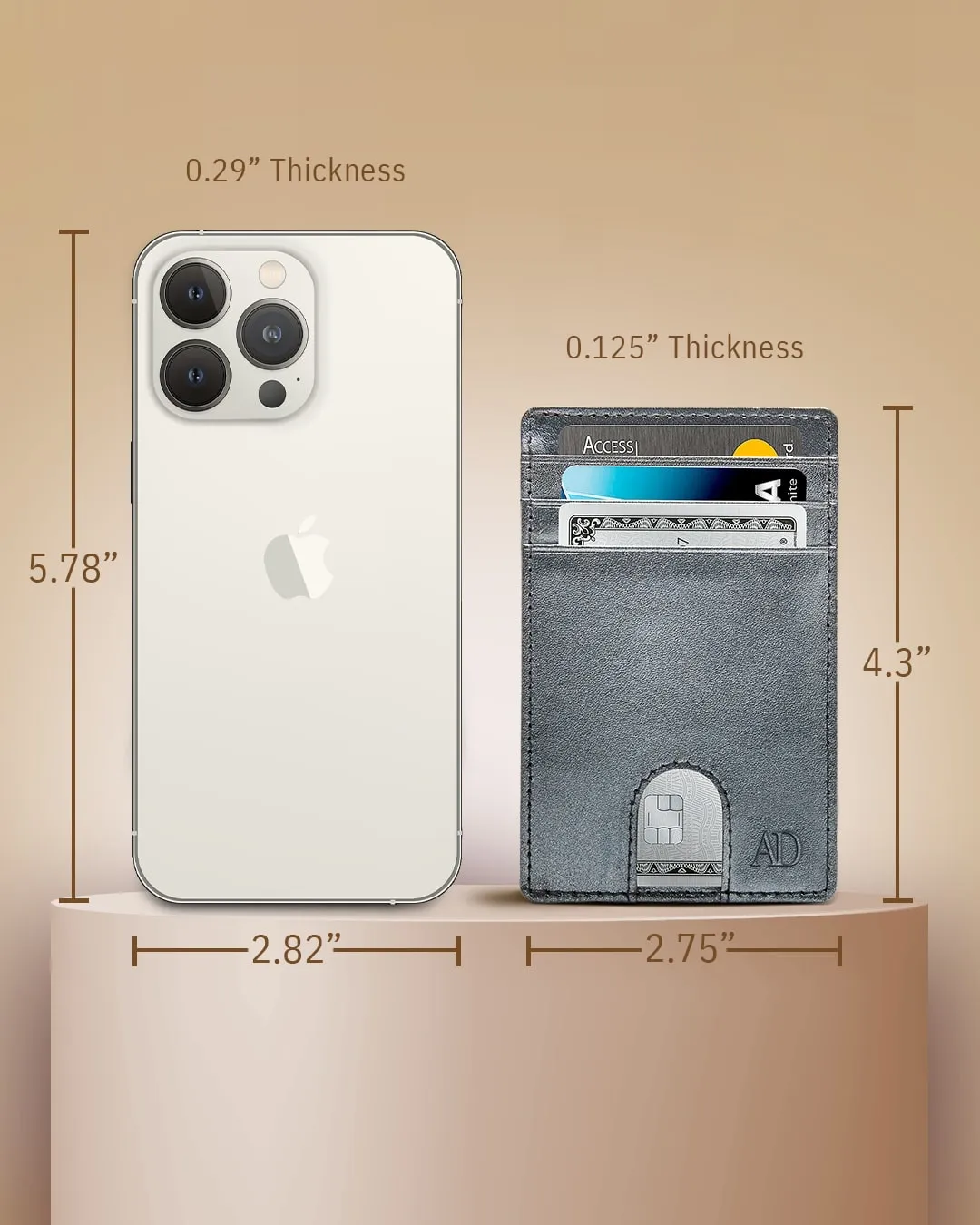 Slim RFID Leather Cardholder - Image 69