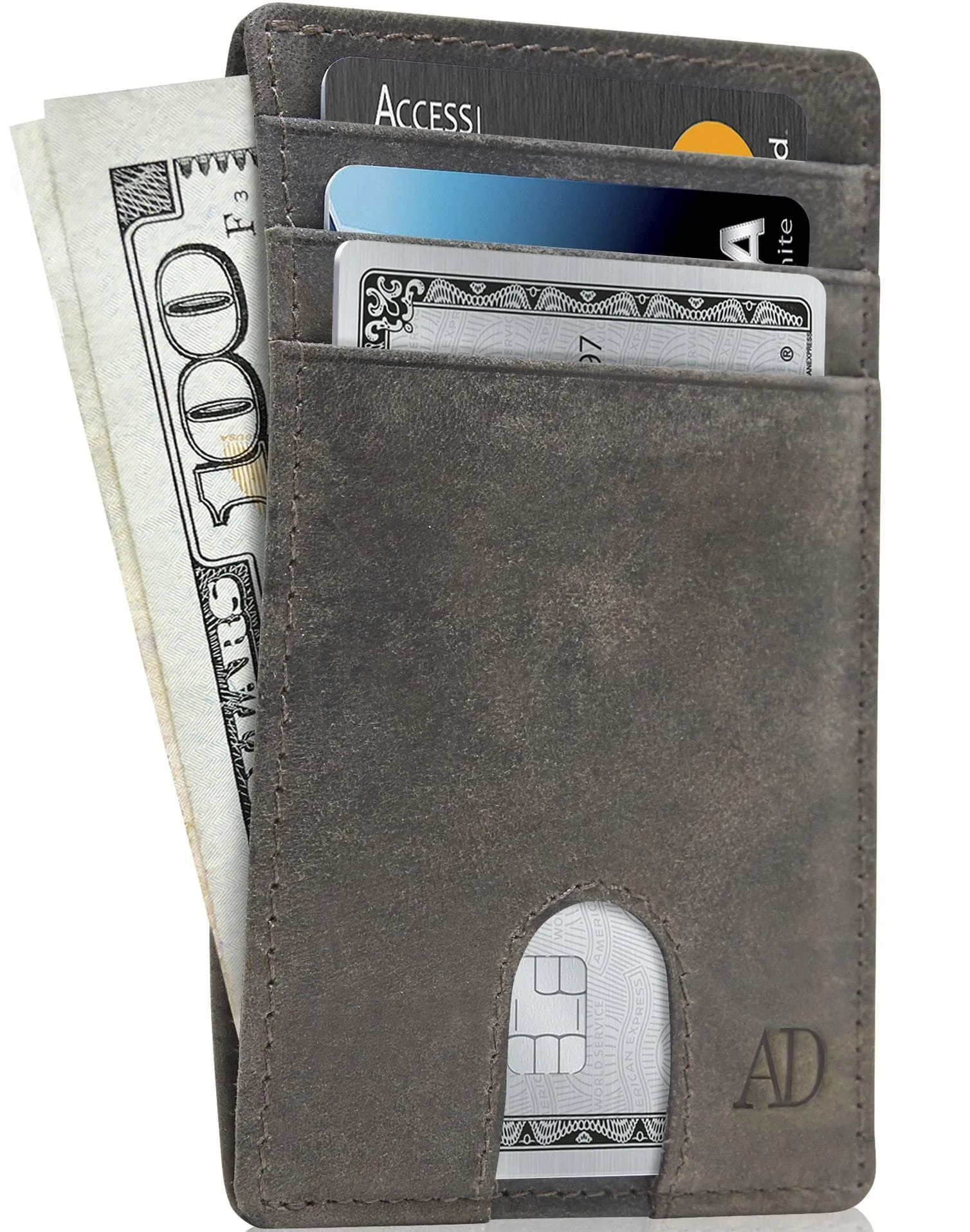 Slim RFID Leather Cardholder - Image 76