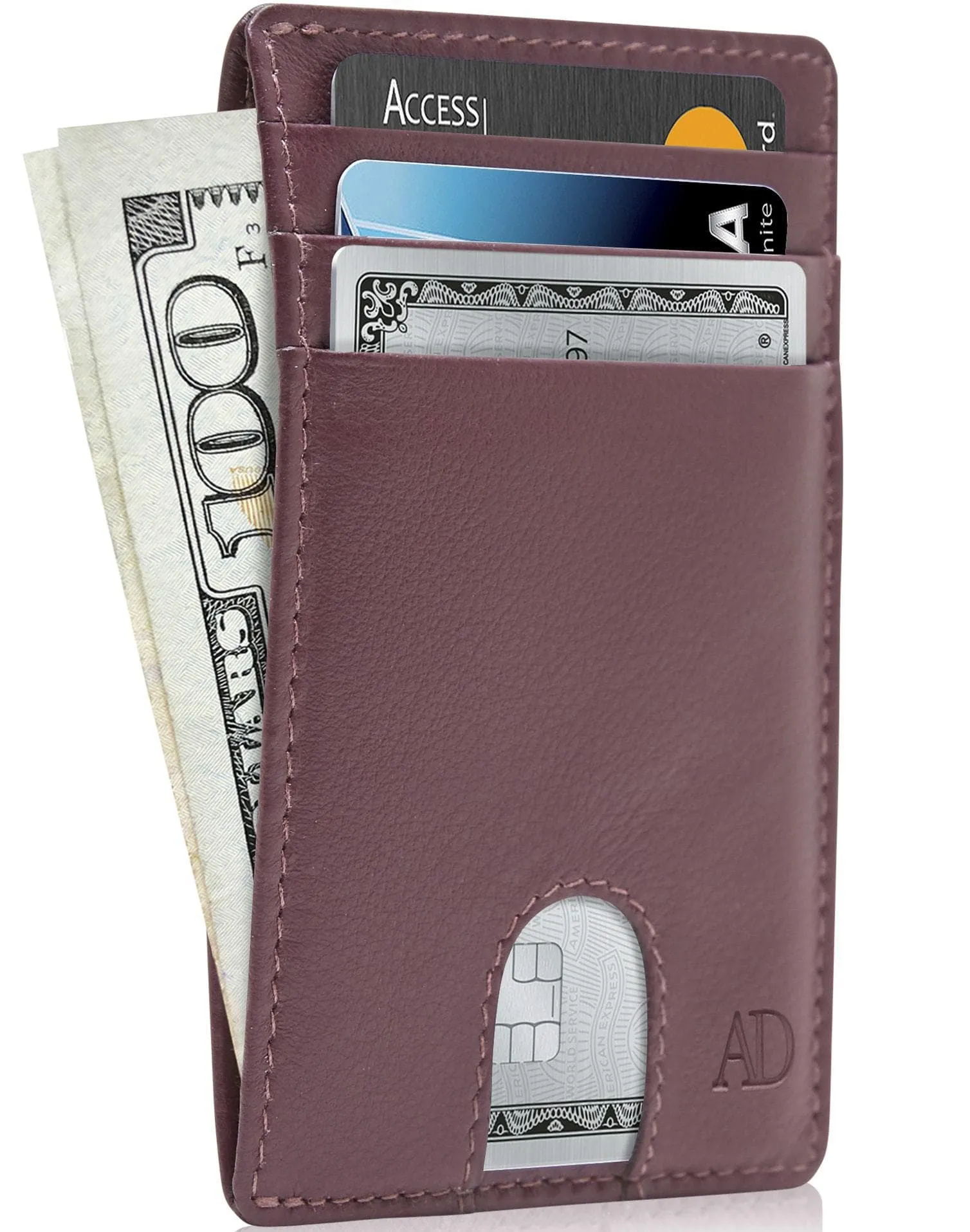 Slim RFID Leather Cardholder - Image 77