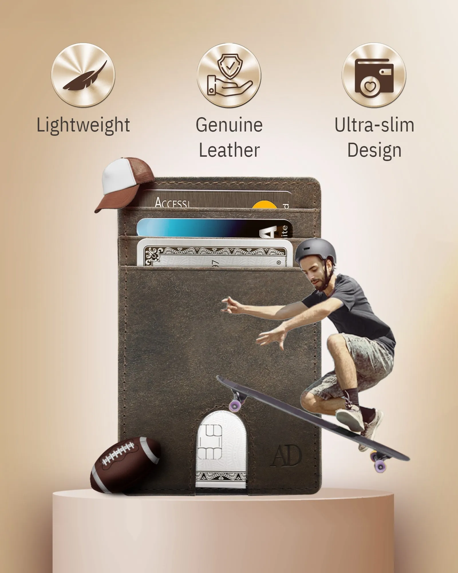 Slim RFID Leather Cardholder - Image 78