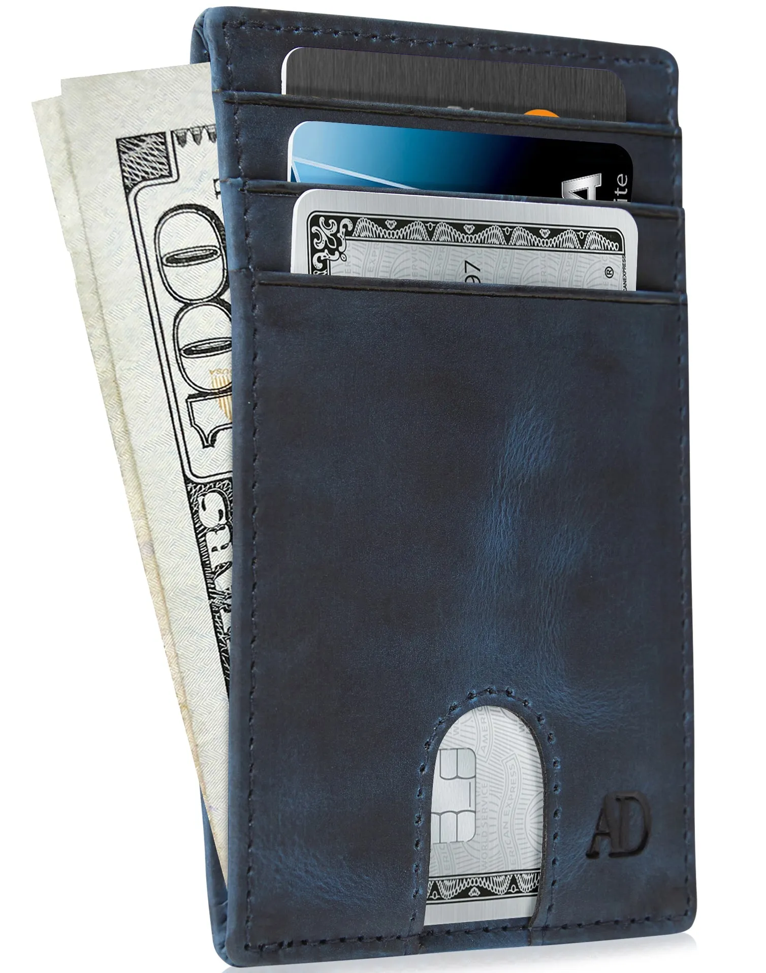 Slim RFID Leather Cardholder - Image 8