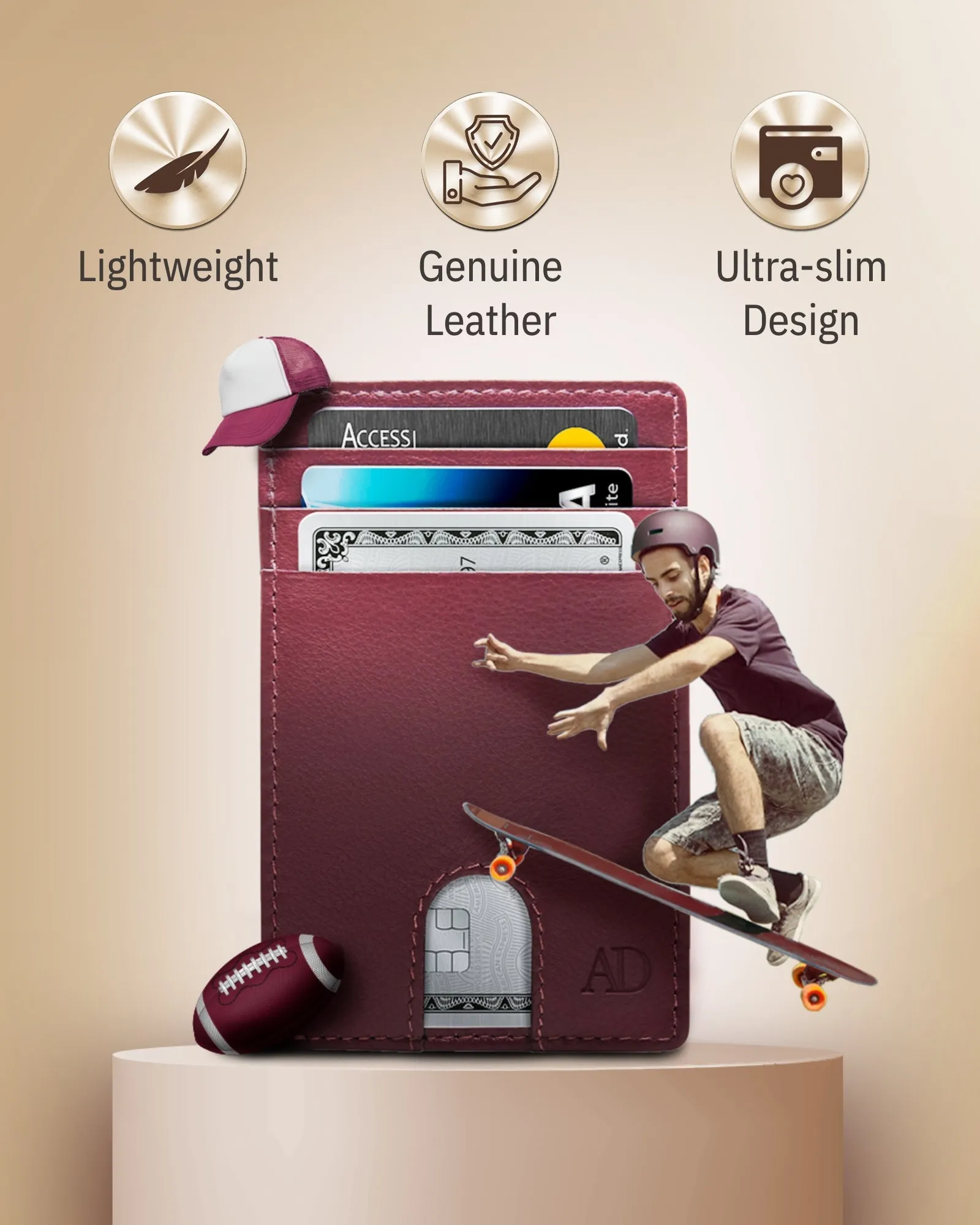 Slim RFID Leather Cardholder - Image 80