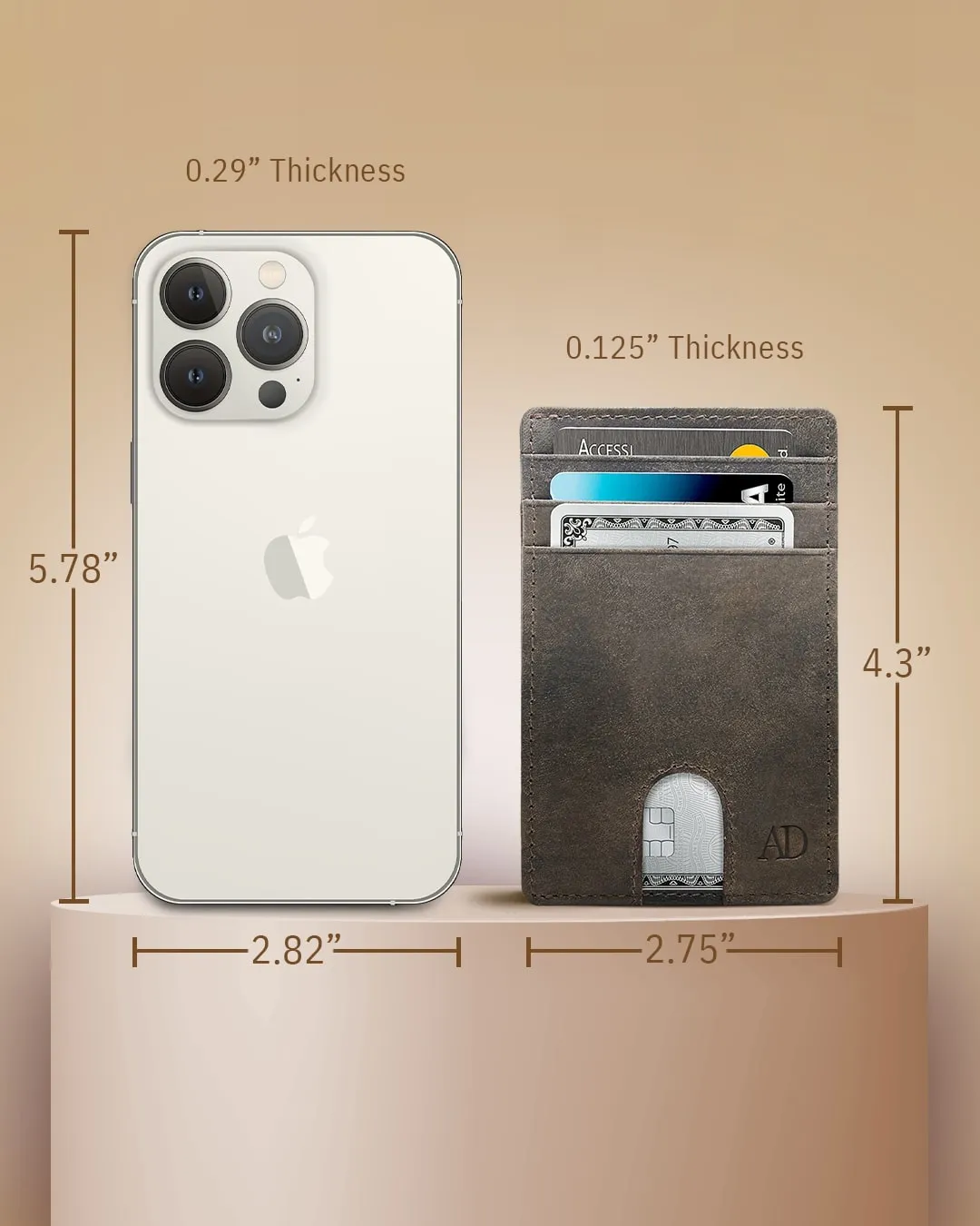 Slim RFID Leather Cardholder - Image 81