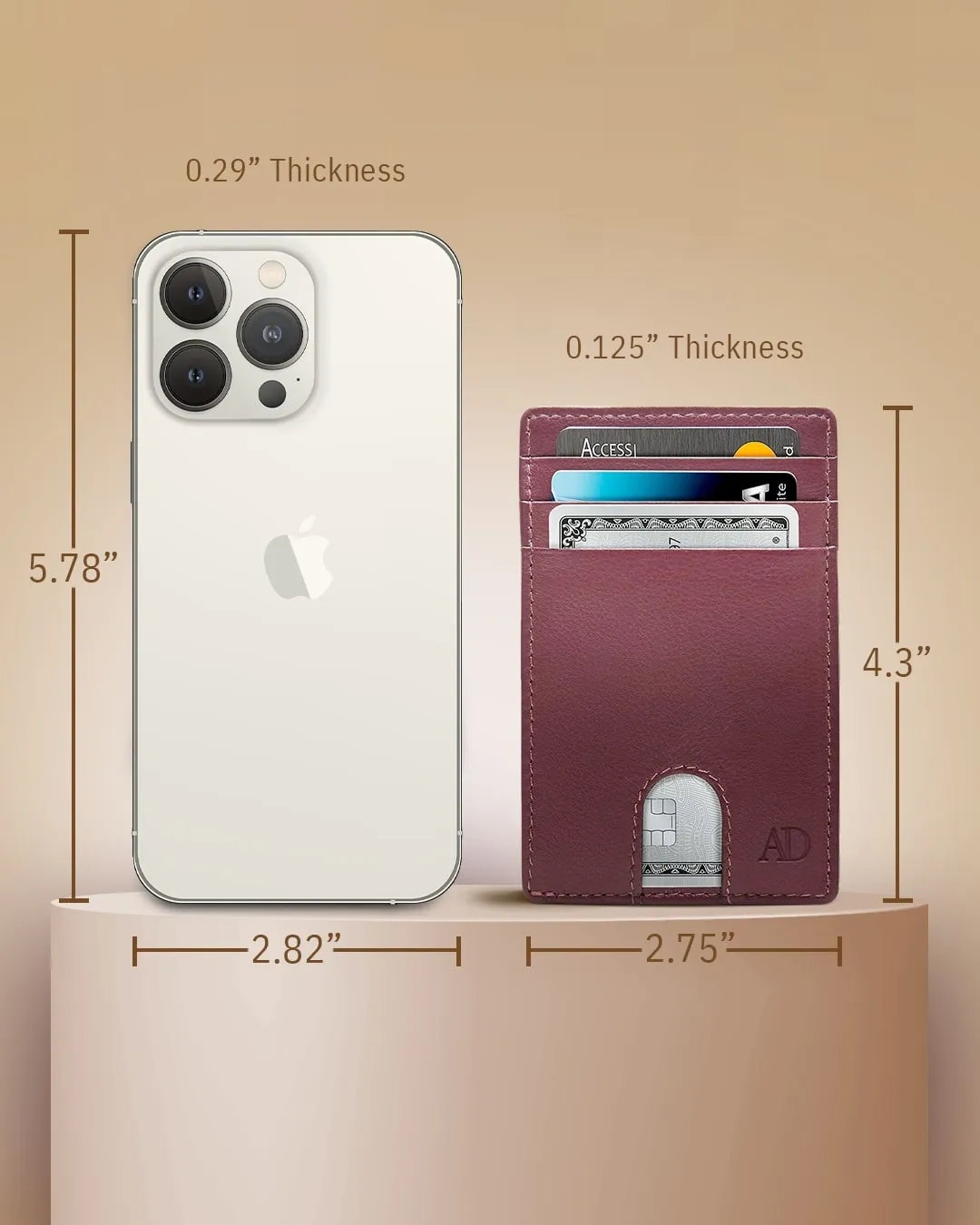 Slim RFID Leather Cardholder - Image 84