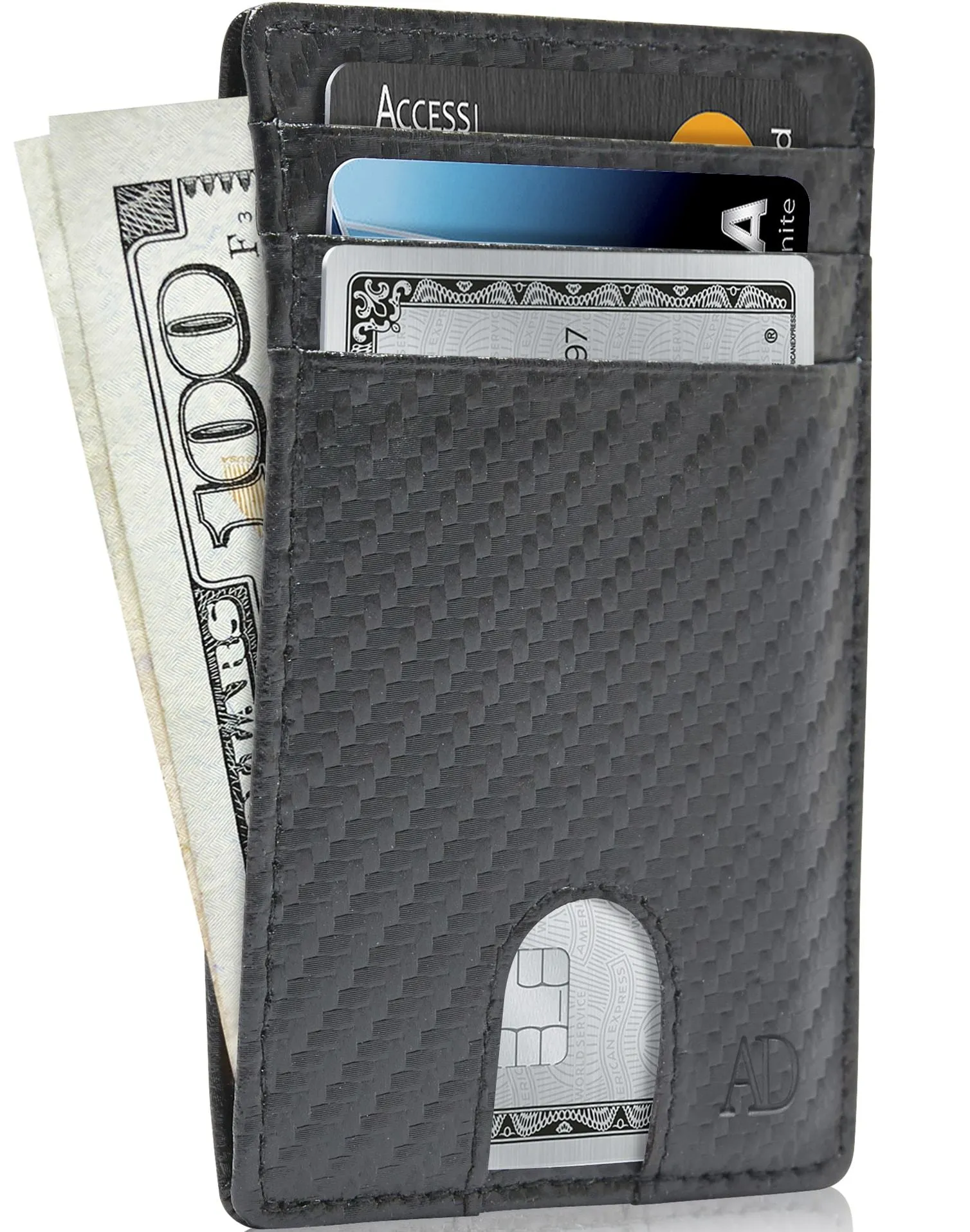 Slim RFID Leather Cardholder - Image 9
