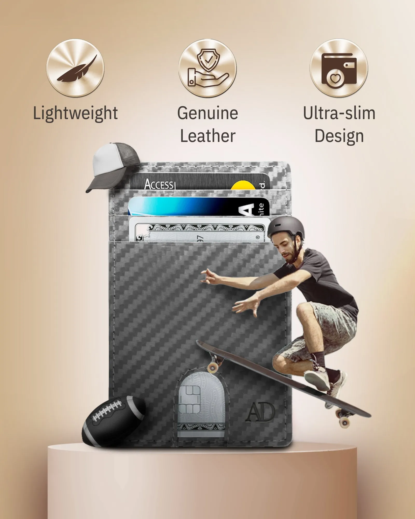 Slim RFID Leather Cardholder - Image 90