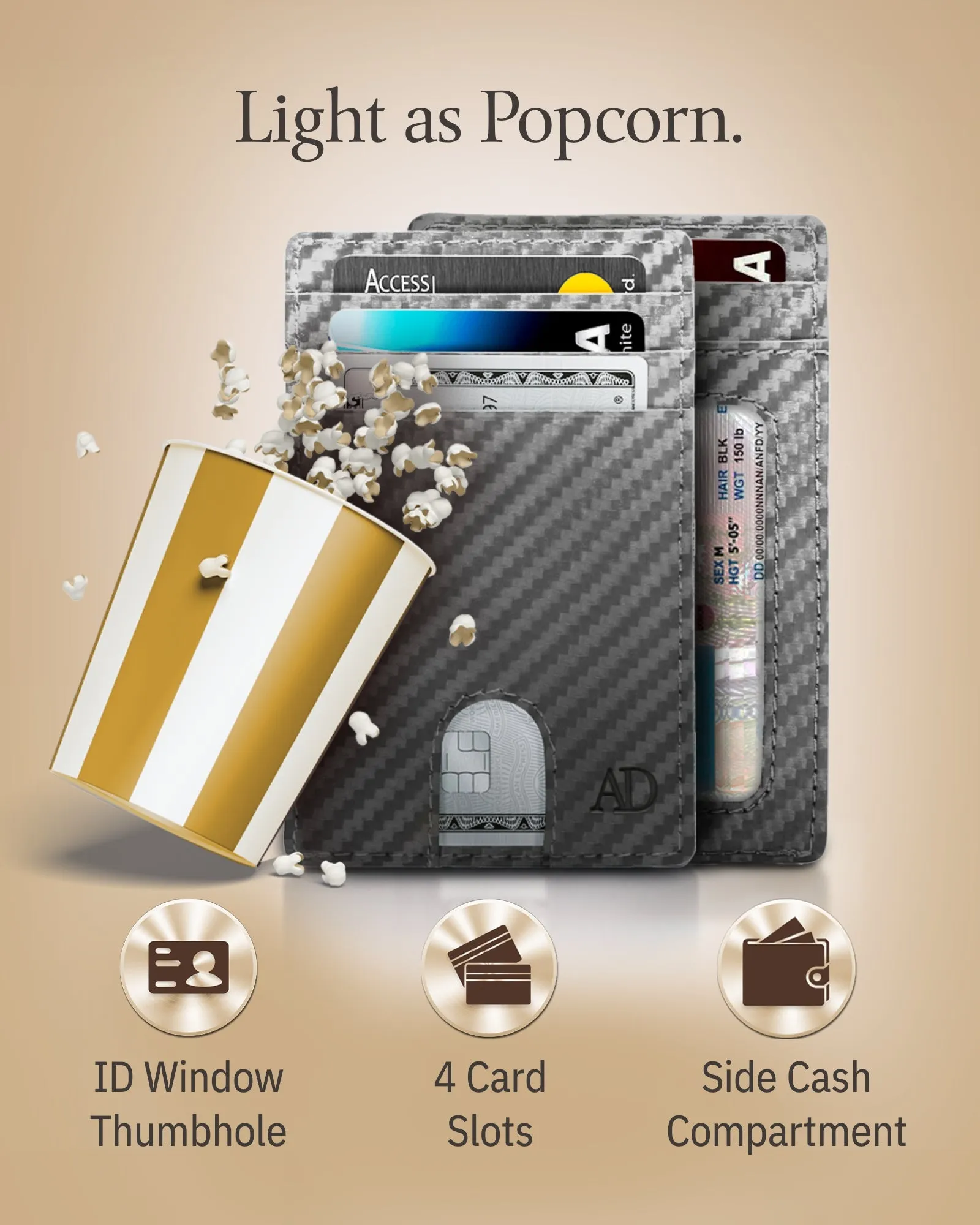 Slim RFID Leather Cardholder - Image 92