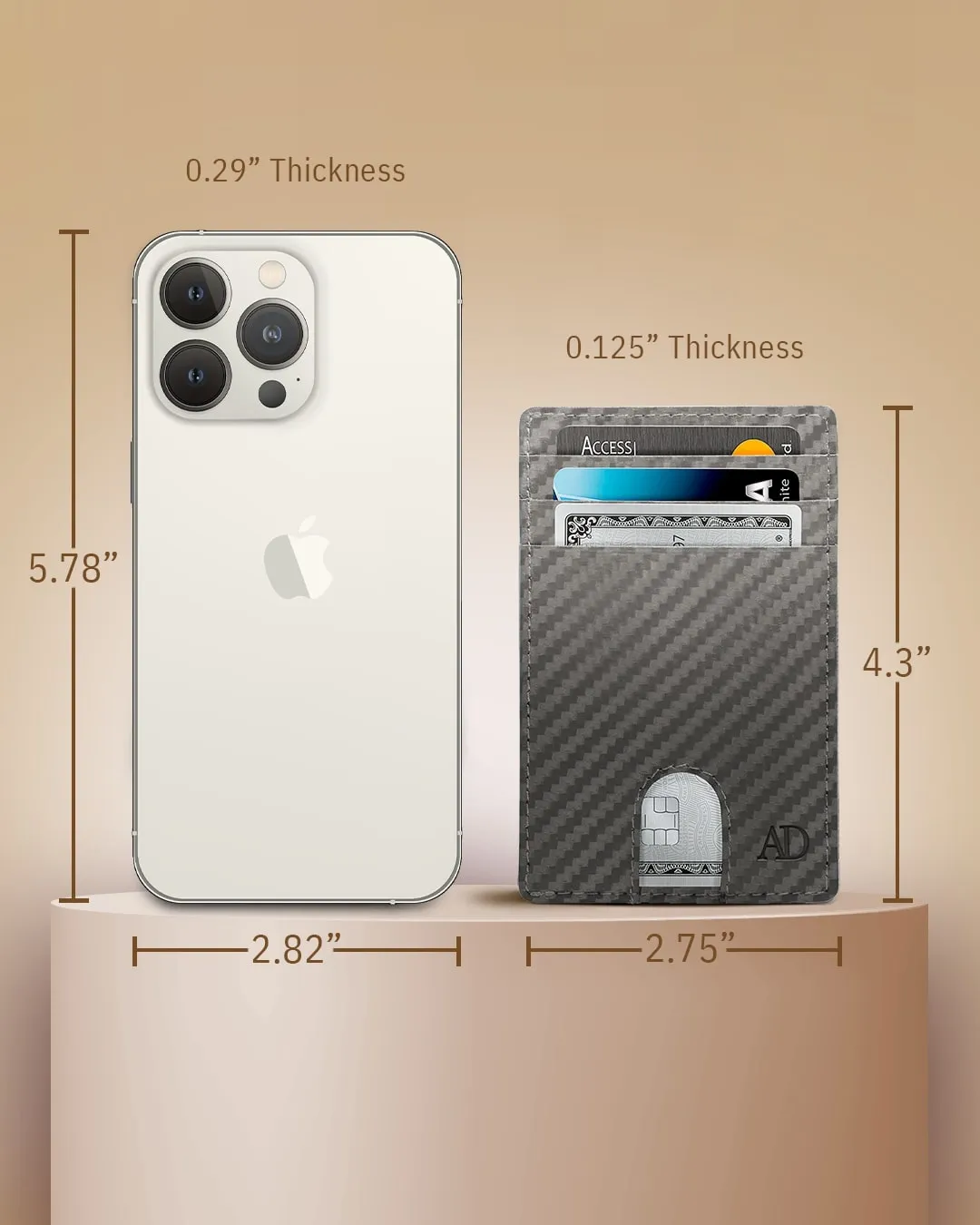 Slim RFID Leather Cardholder - Image 93