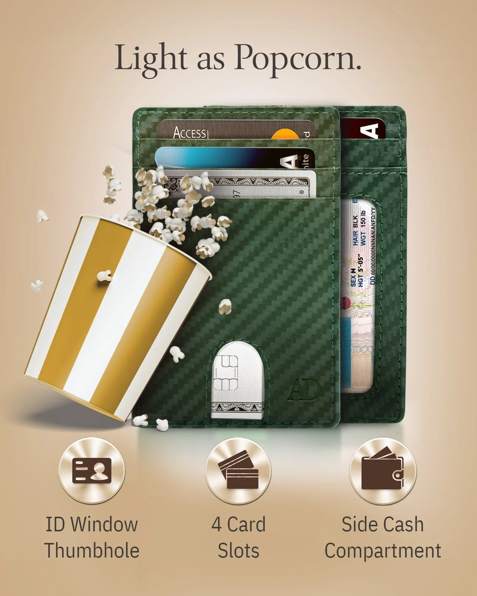 Slim RFID Leather Cardholder - Image 99