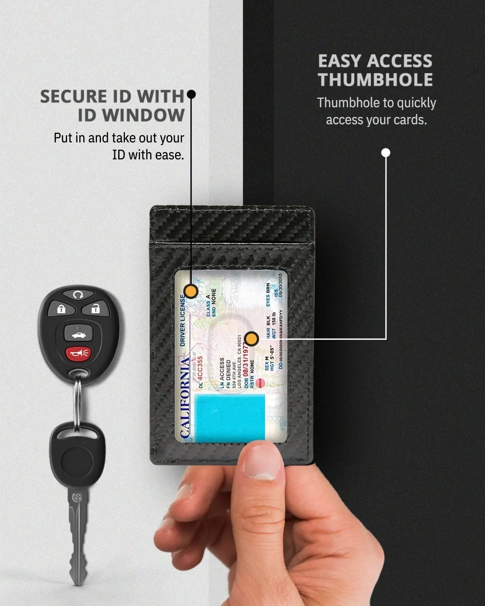 Leather RFID Minimalist Card Holder - Image 16