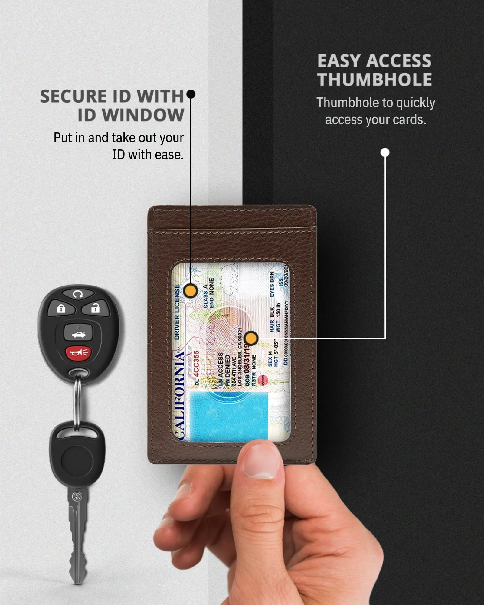 Leather RFID Minimalist Card Holder - Image 31