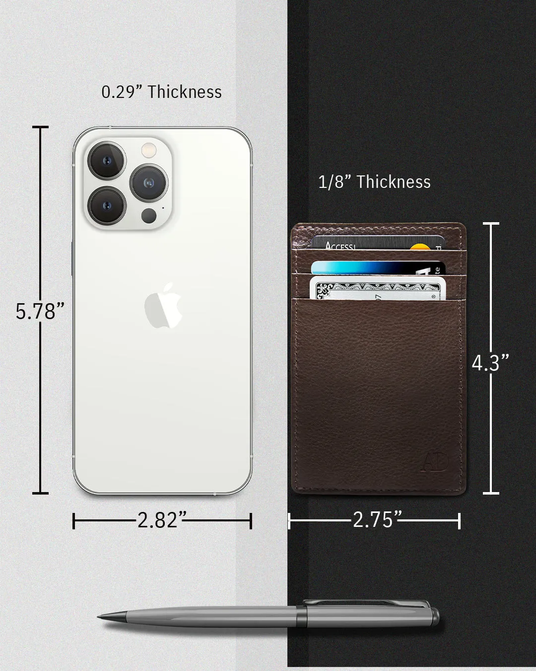 Leather RFID Minimalist Card Holder - Image 32