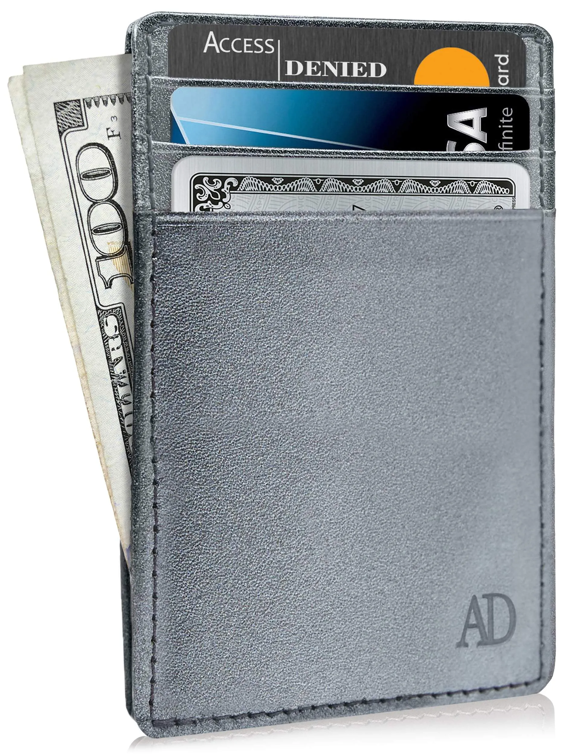 Leather RFID Minimalist Card Holder - Image 36