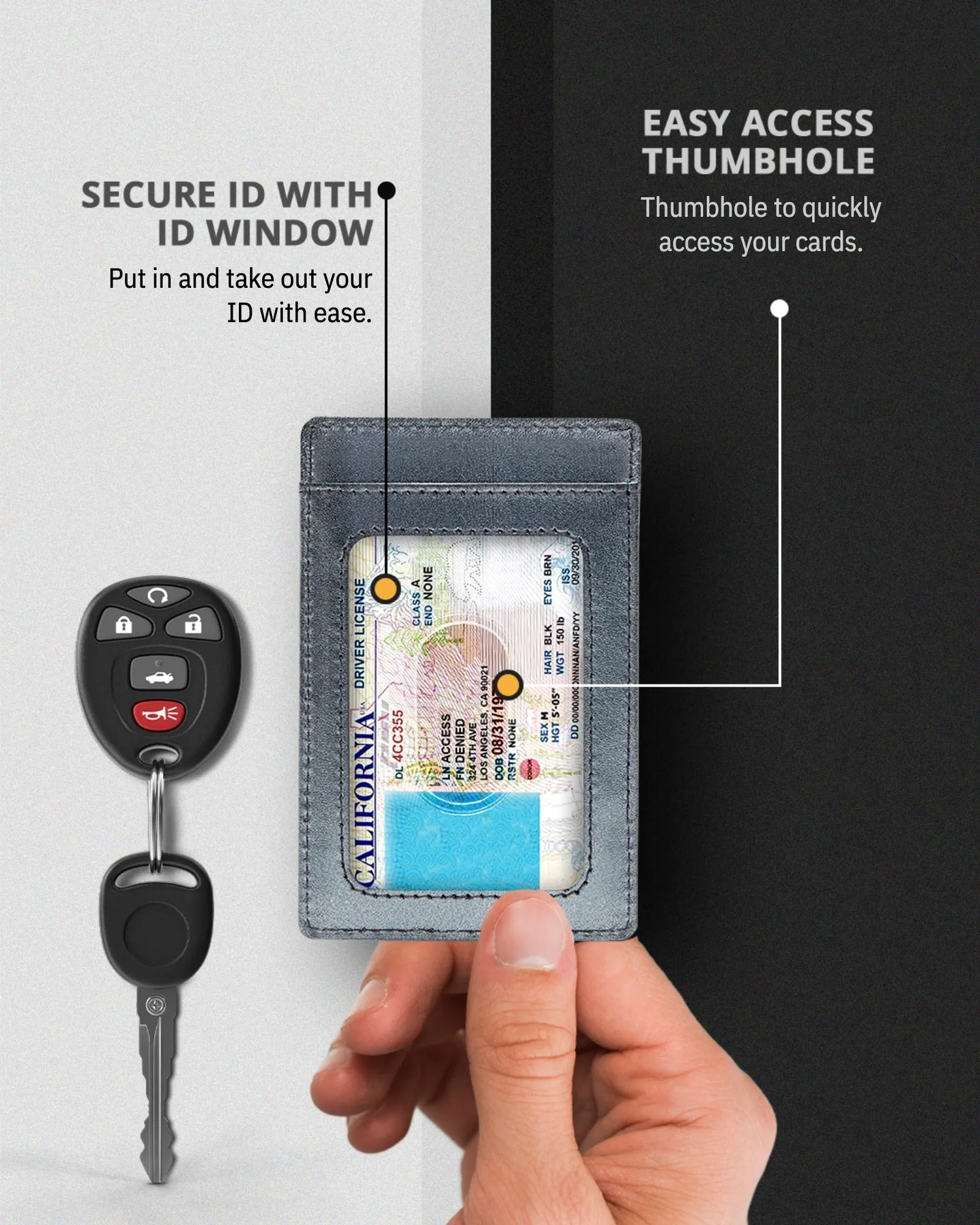 Leather RFID Minimalist Card Holder - Image 40