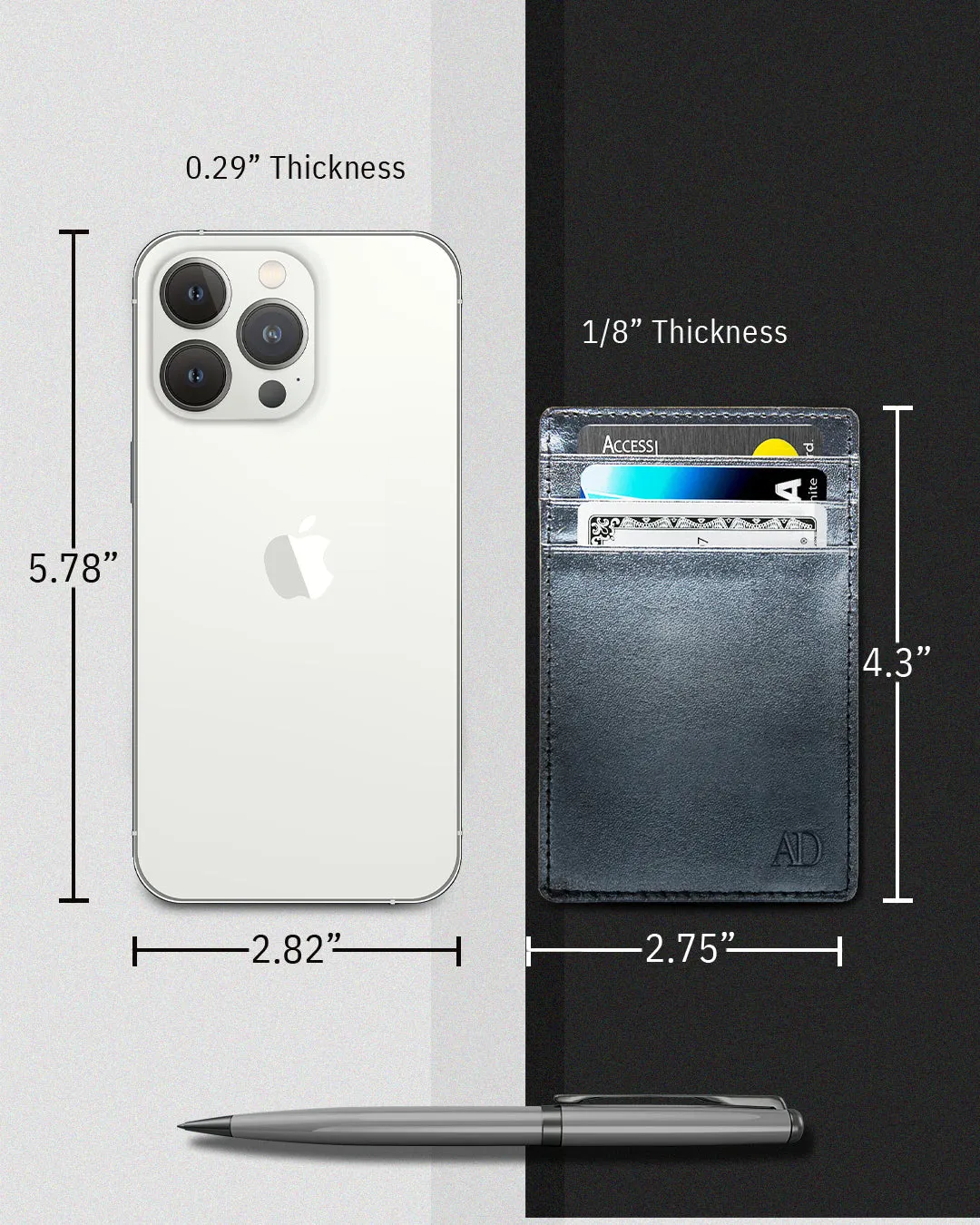 Leather RFID Minimalist Card Holder - Image 41