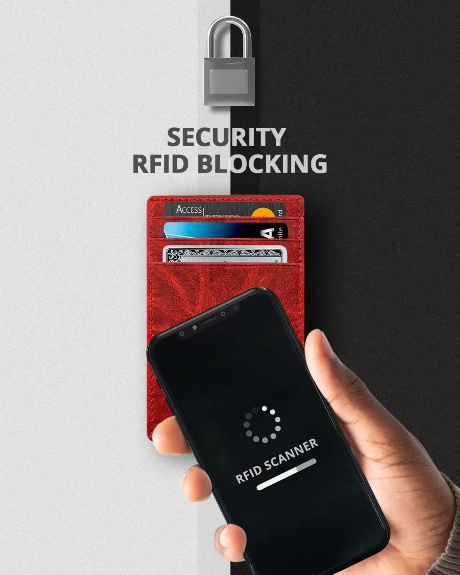 Leather RFID Minimalist Card Holder - Image 5