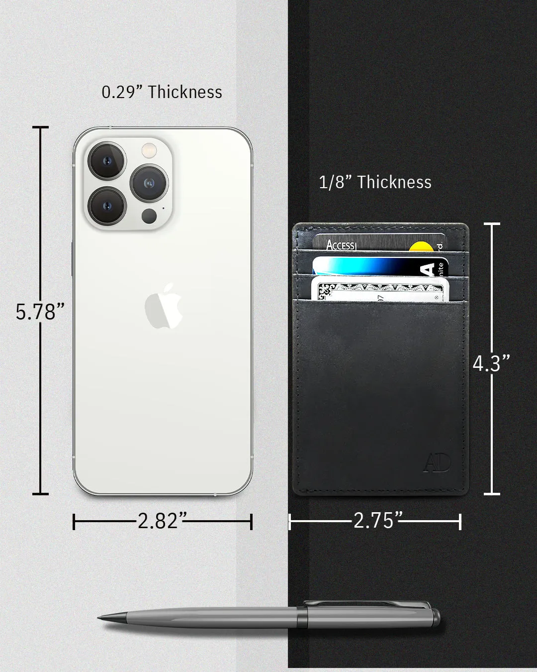 Leather RFID Minimalist Card Holder - Image 56