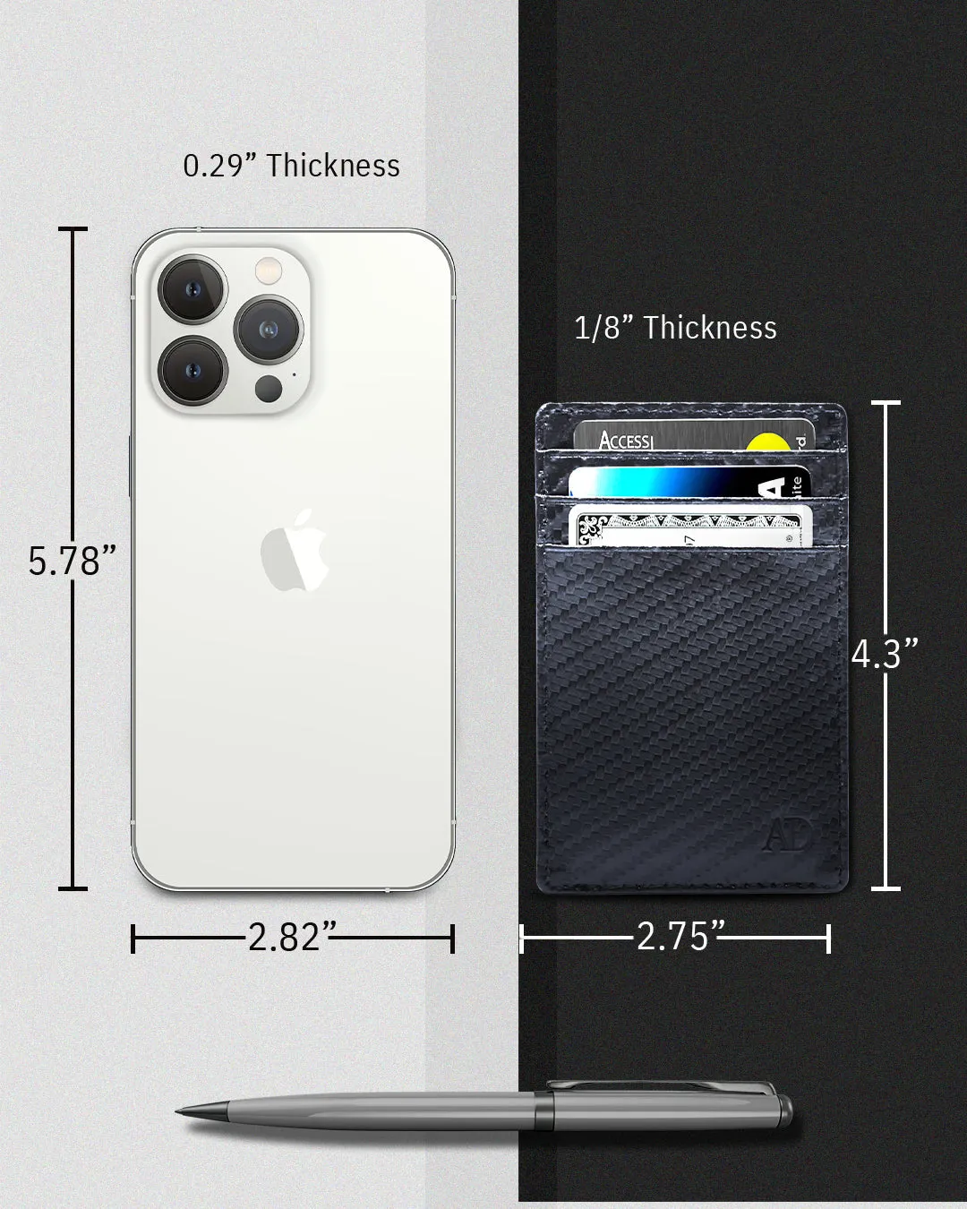 Leather RFID Minimalist Card Holder - Image 61