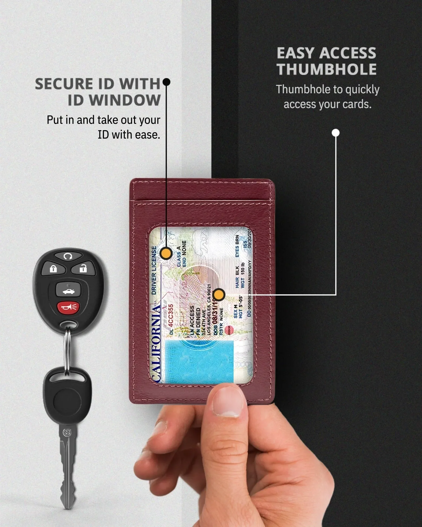 Leather RFID Minimalist Card Holder - Image 66