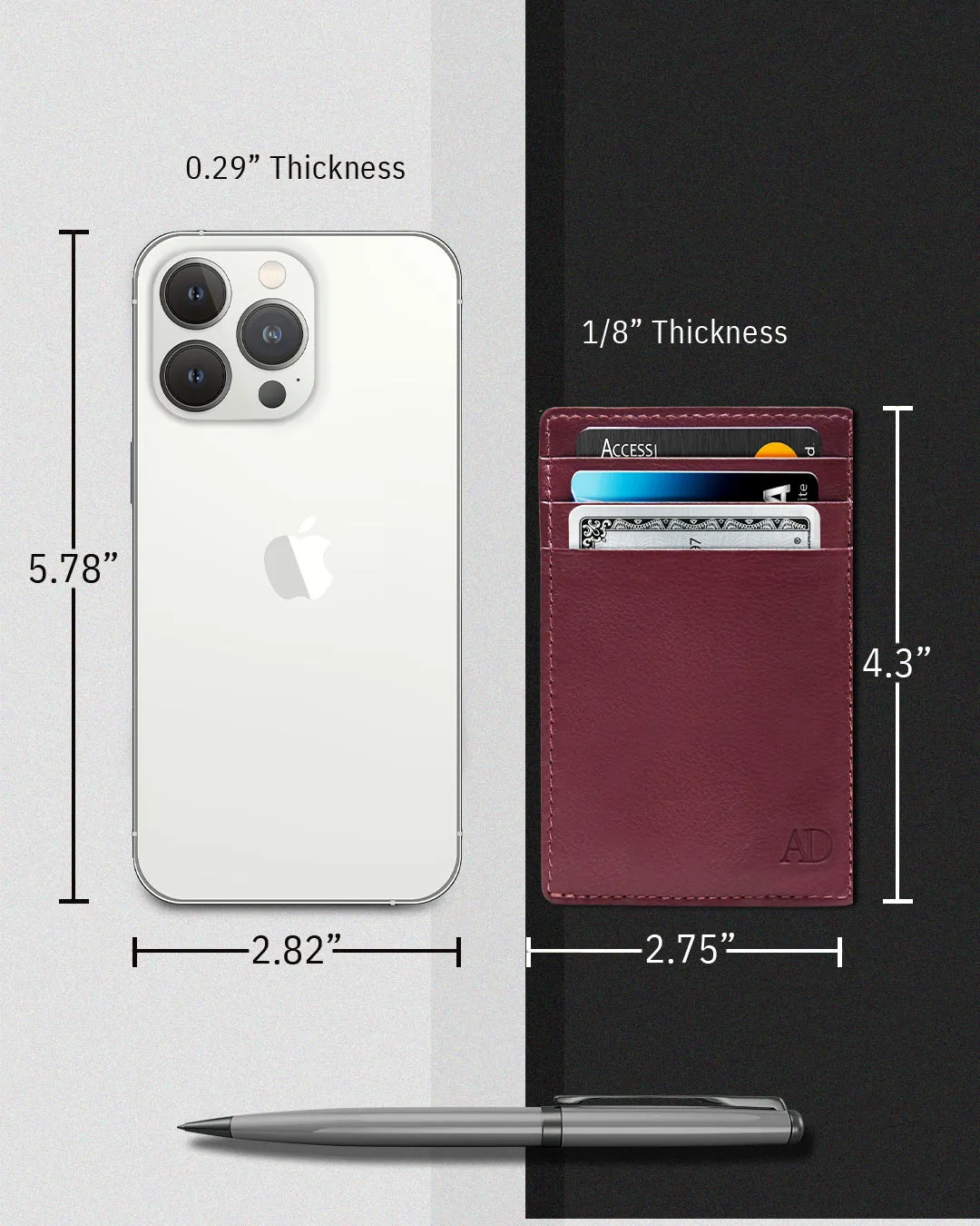 Leather RFID Minimalist Card Holder - Image 68