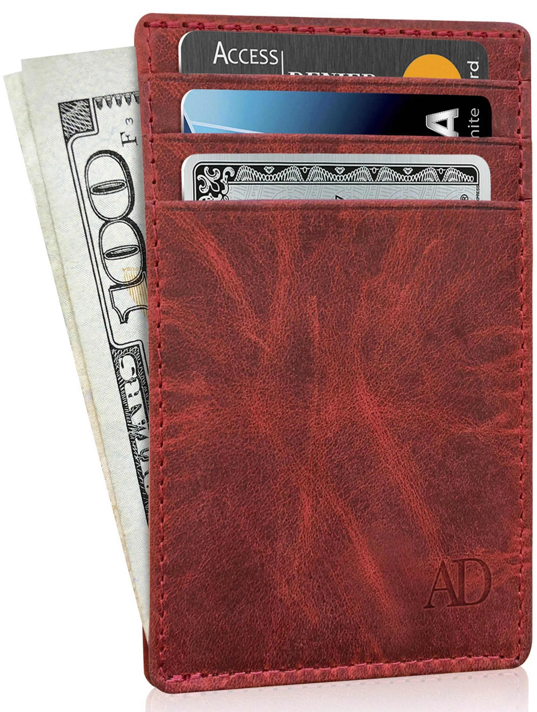 Leather RFID Minimalist Card Holder - Image 7