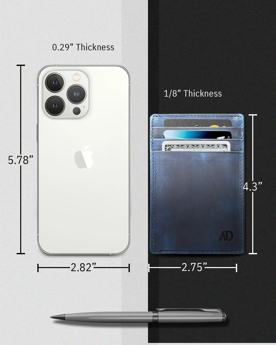 Leather RFID Minimalist Card Holder - Image 71