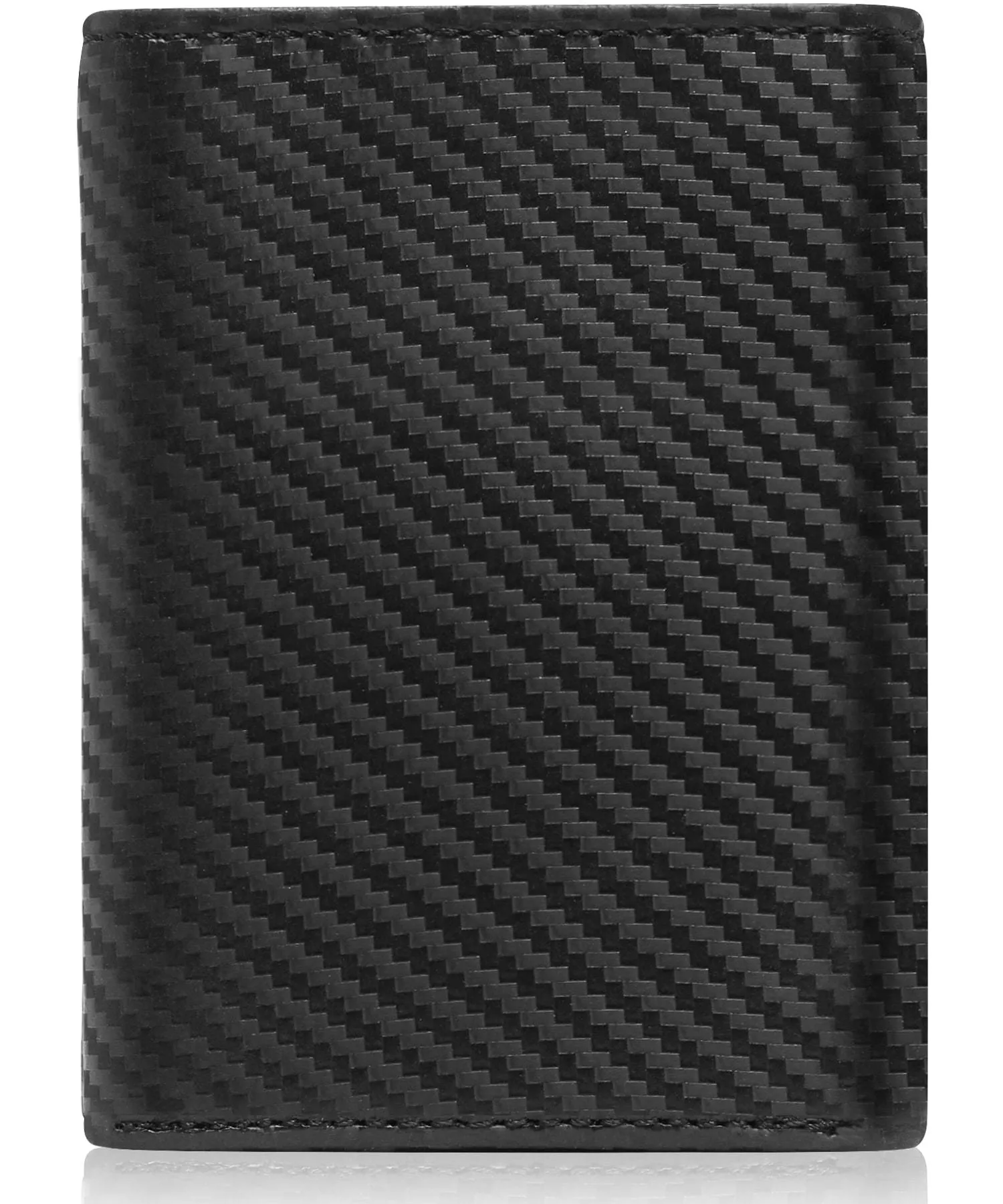 Leather Trifold Wallet with ID Window - Image 12