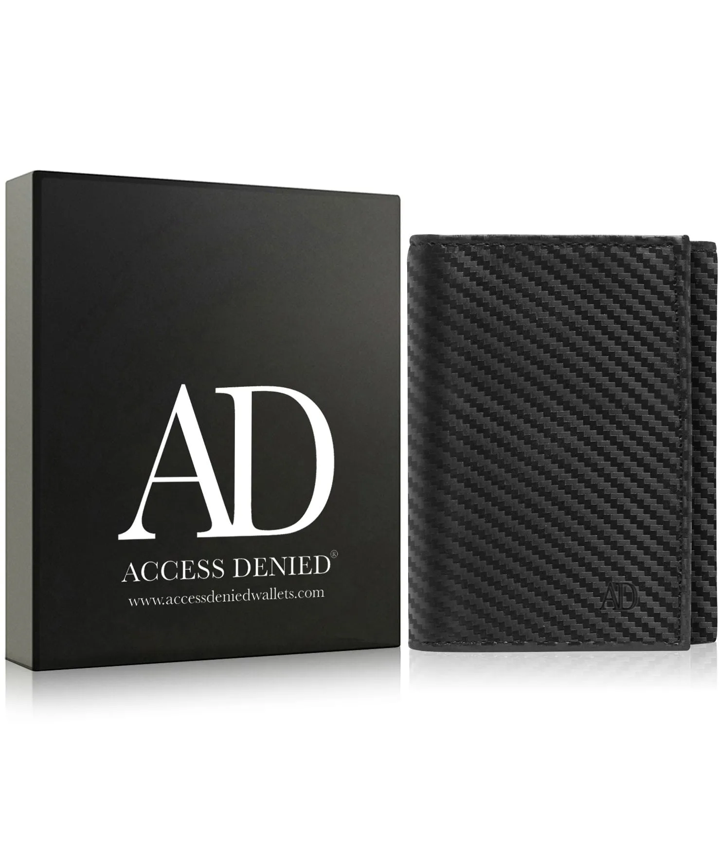 Leather Trifold Wallet with ID Window - Image 15