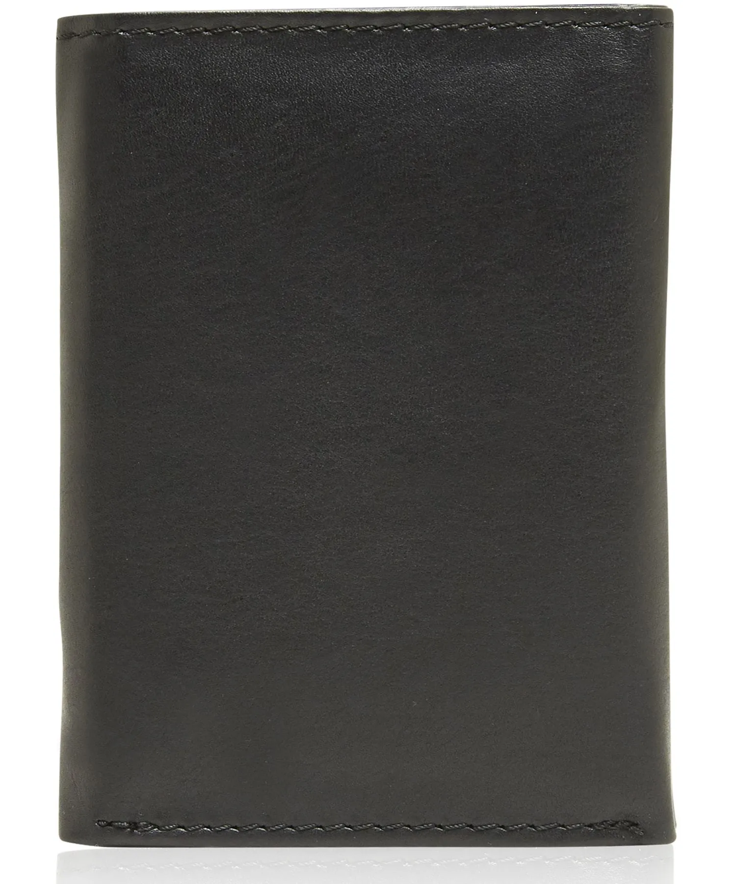 Leather Trifold Wallet with ID Window - Image 4