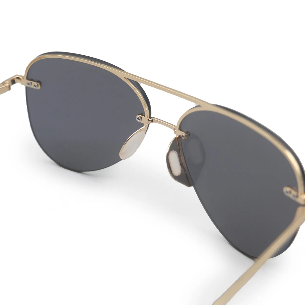 Smaller Megan 2 Mirrored Bronze - Tangle Free Aviator Sunglasses - Image 6