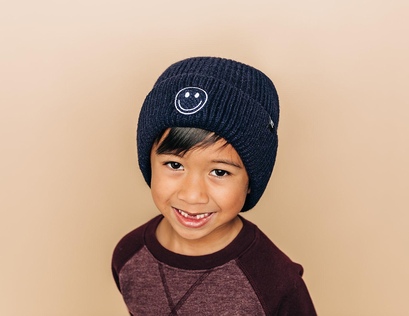 Cozy Smiley Face Knit Beanie - Image 18