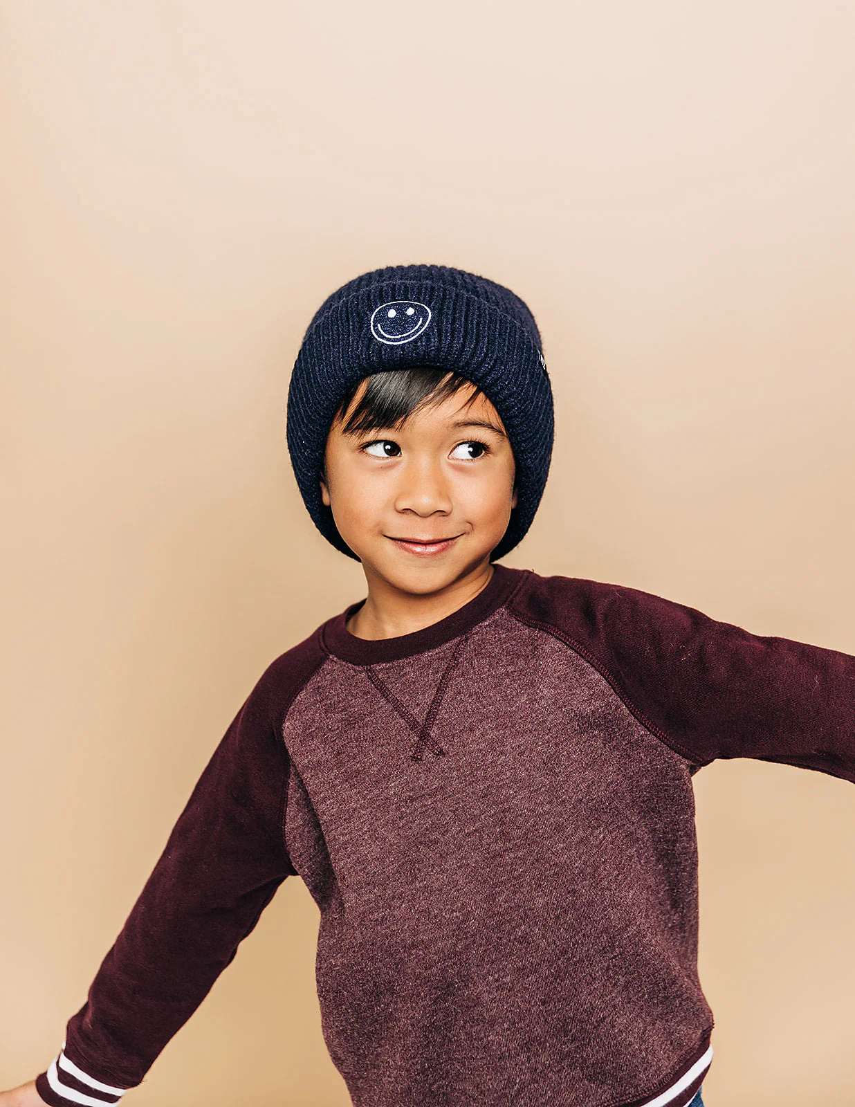 Cozy Smiley Face Knit Beanie - Image 19