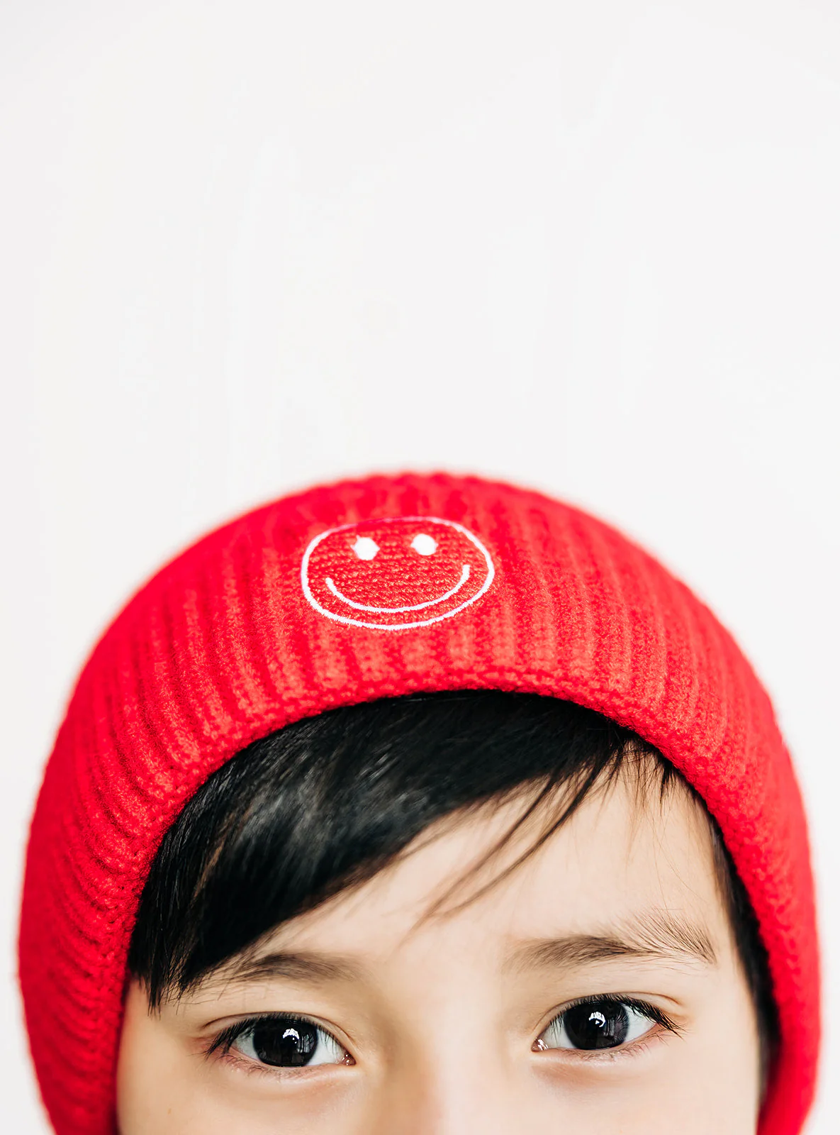 Cozy Smiley Face Knit Beanie - Image 2