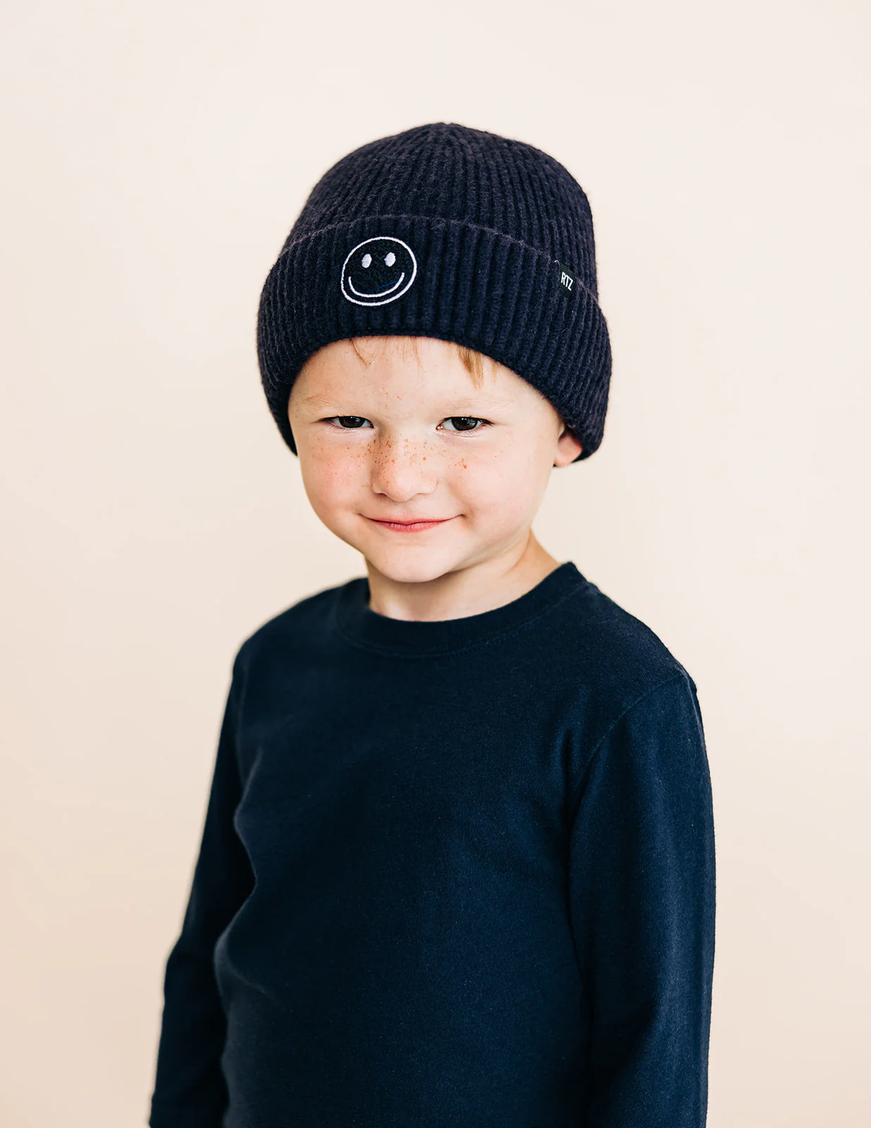 Cozy Smiley Face Knit Beanie - Image 21