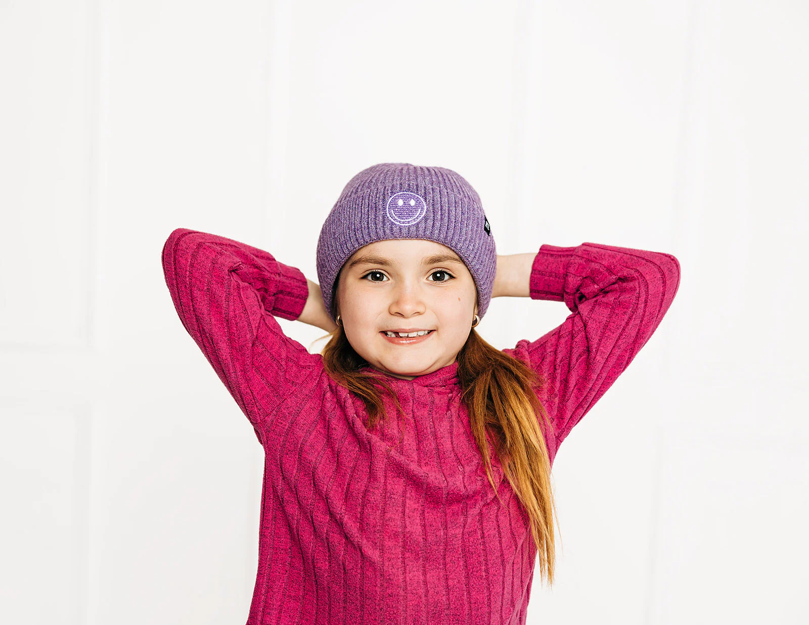 Cozy Smiley Face Knit Beanie - Image 27