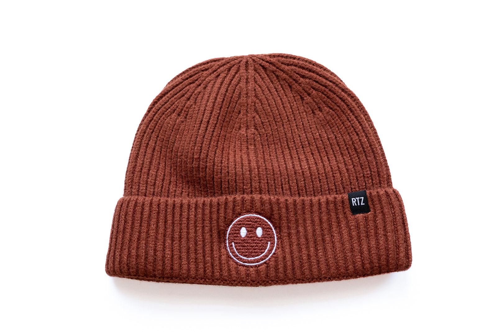 Cozy Smiley Face Knit Beanie - Image 37